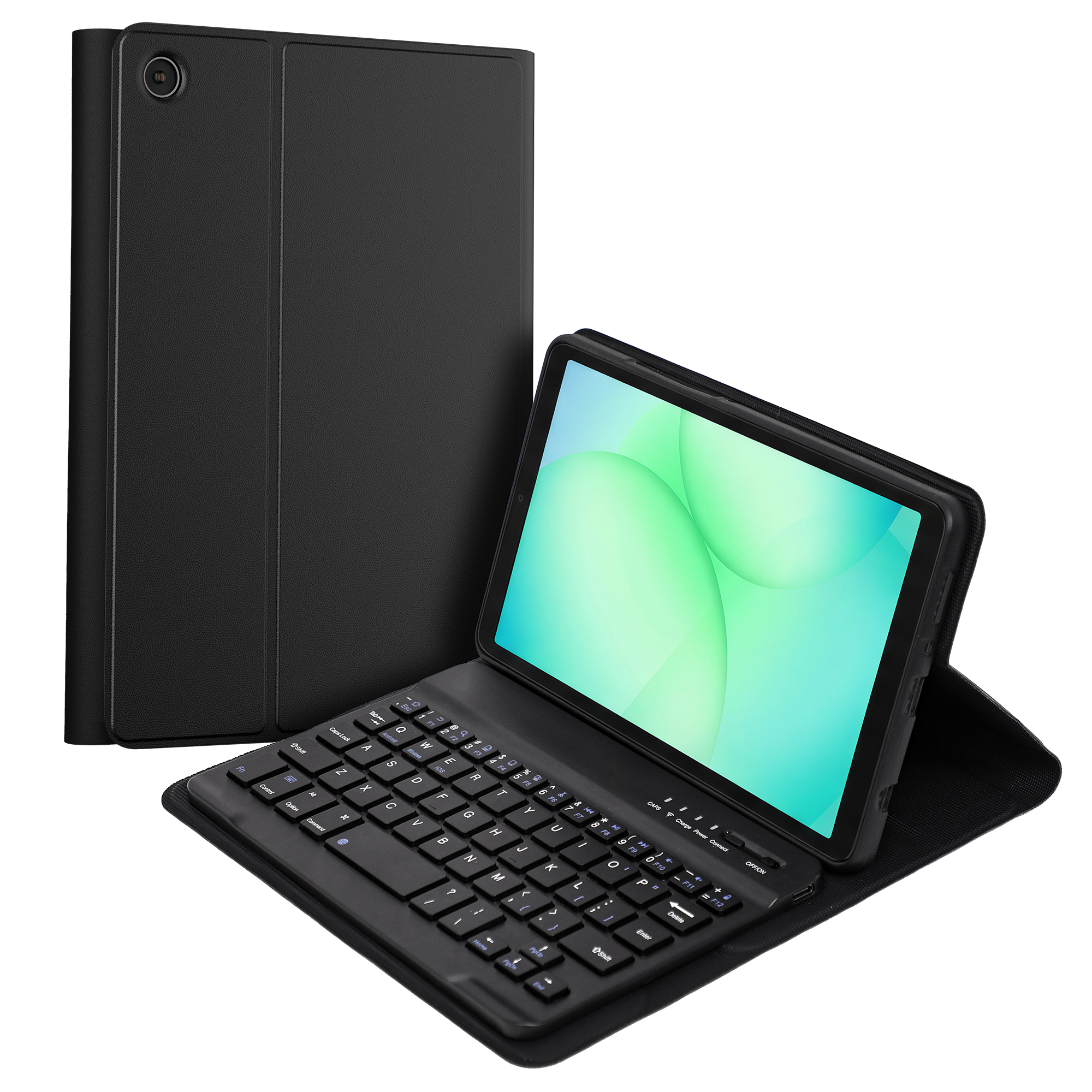 Accezz Bluetooth Keyboard Bookcase voor de Samsung Galaxy Tab A11 - QWERTY / NL - Zwart