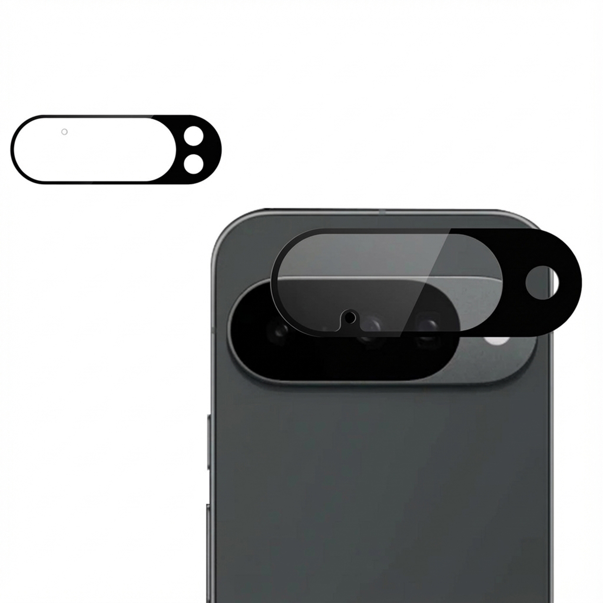 imoshion Camera Protector Glas 2 Pack voor de Google Pixel 9 Pro - Zwart