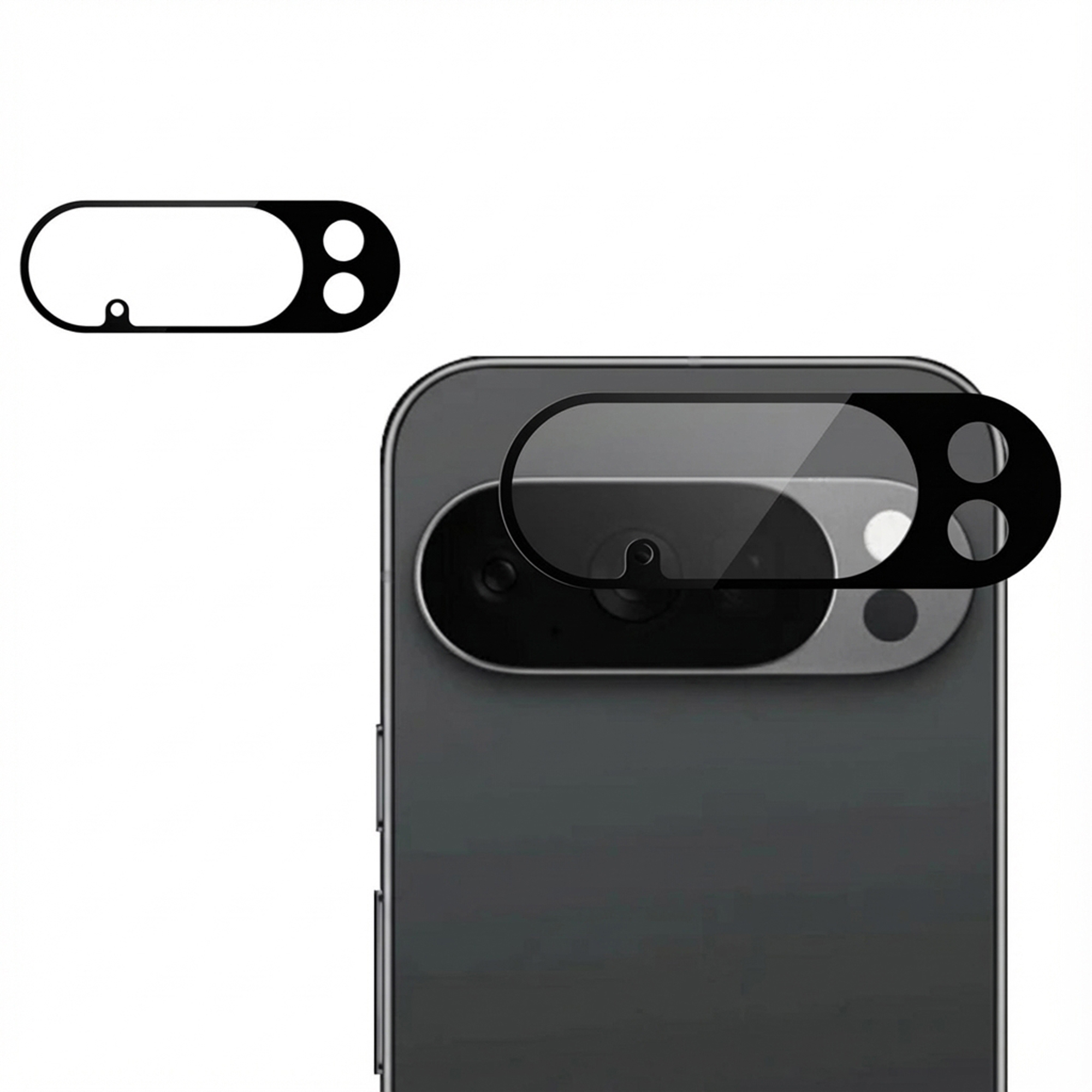 imoshion Camera Protector Glas 2 Pack voor de Google Pixel 10 Pro - Zwart