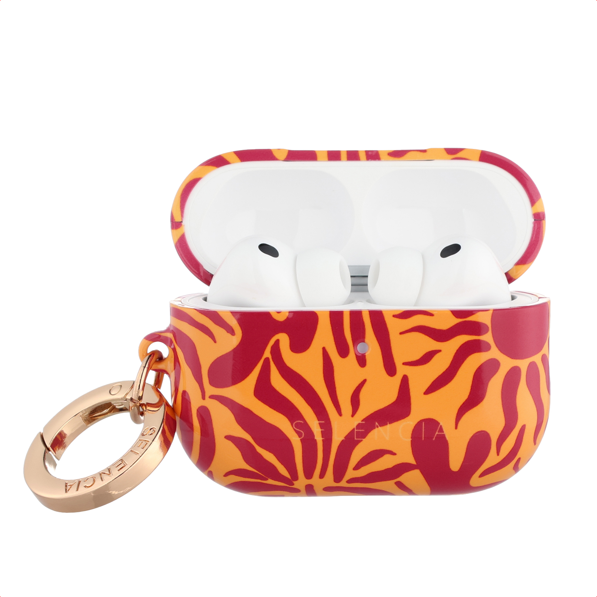 Selencia Coque Vivid Apple Airpods Pro 3 - Tropical Vibes Apricot
