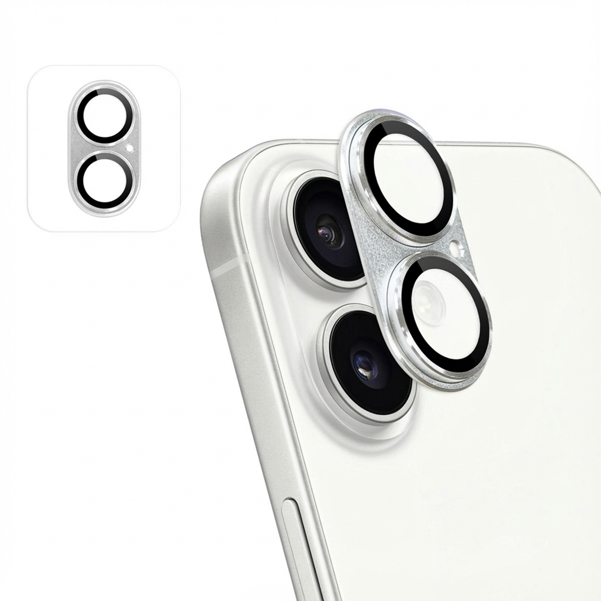 imoshion Camera Protector Glas 2 Pack voor de Apple iPhone 17 - Silver