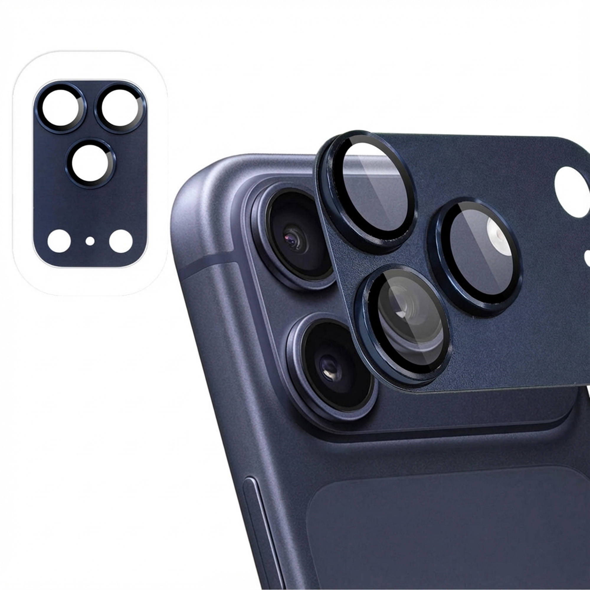imoshion Camera Protector Glas 2 Pack voor de Apple iPhone 17 Pro - Deep Blue