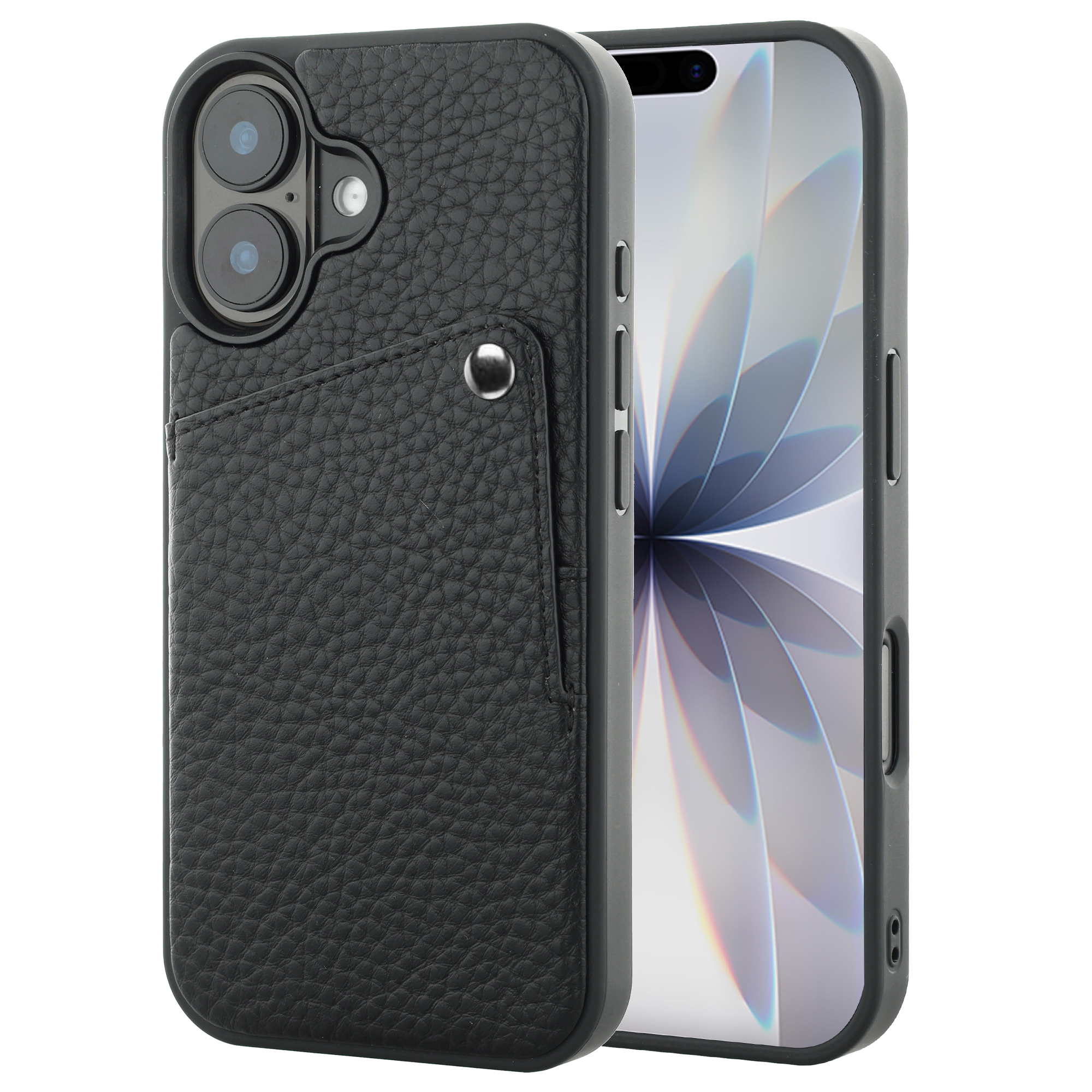 Selencia Coque Riva avec porte-cartes Apple iPhone 17 - Noir
