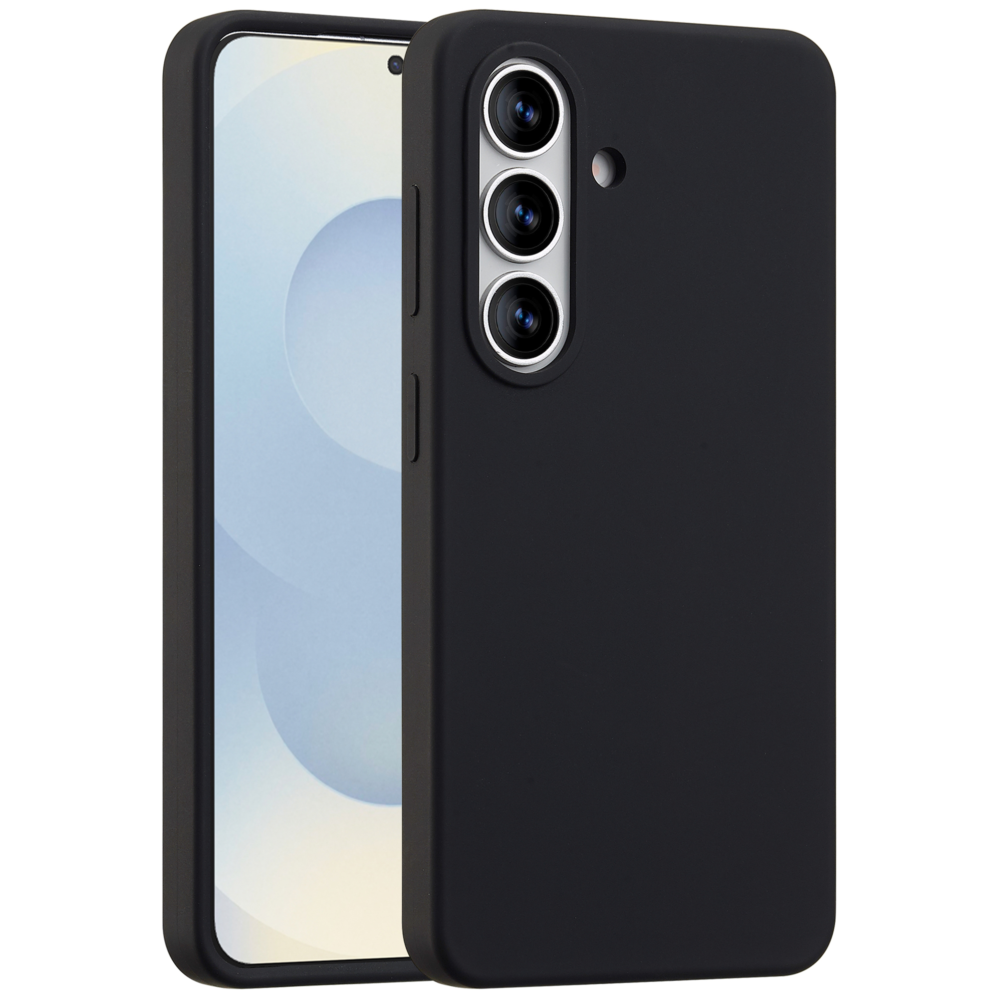 Accezz Liquid Silicone Backcover met MagSafe voor de Samsung Galaxy S26 - Zwart