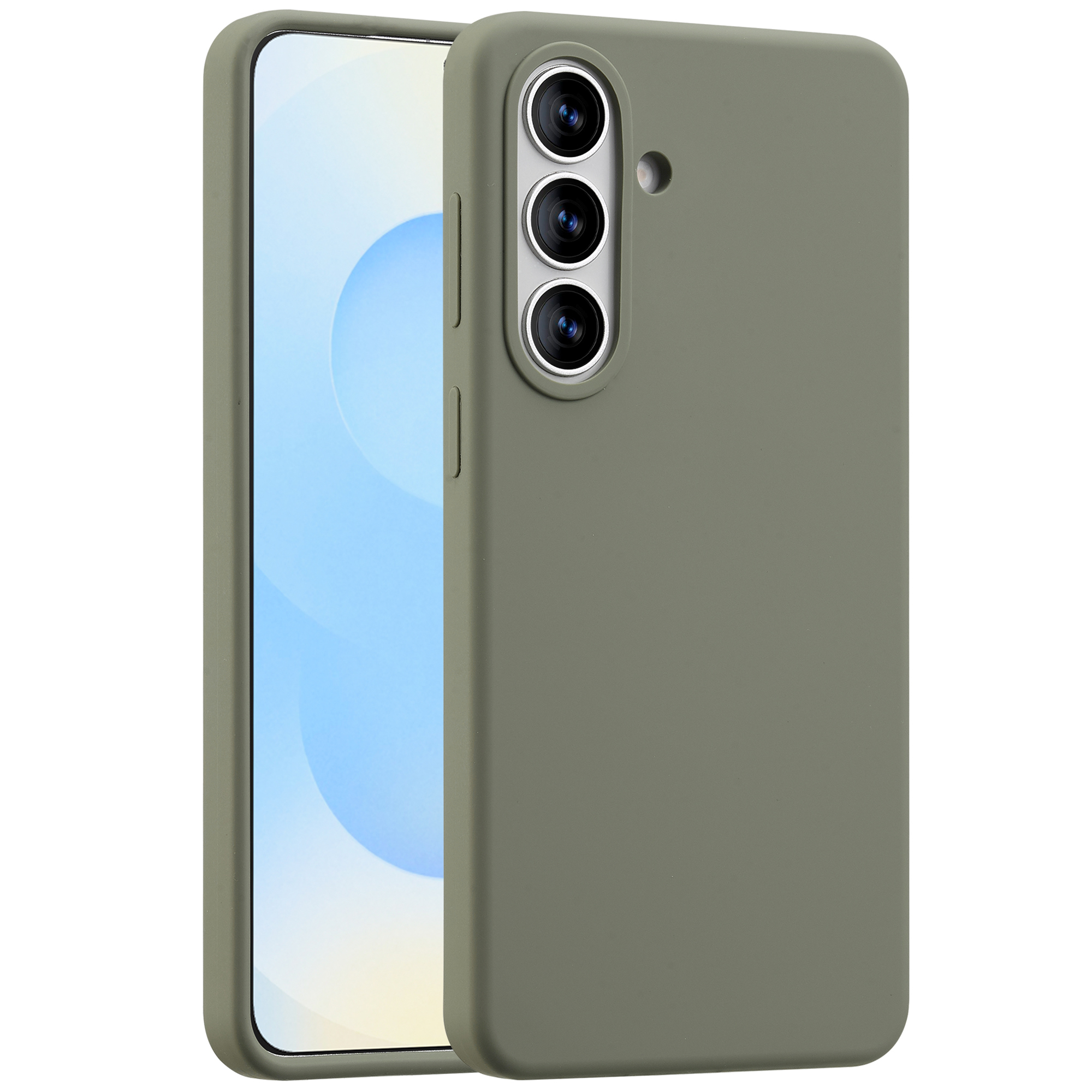 Accezz Coque Liquid Silicone avec MagSafe Samsung Galaxy S26 Plus - Cooper Green