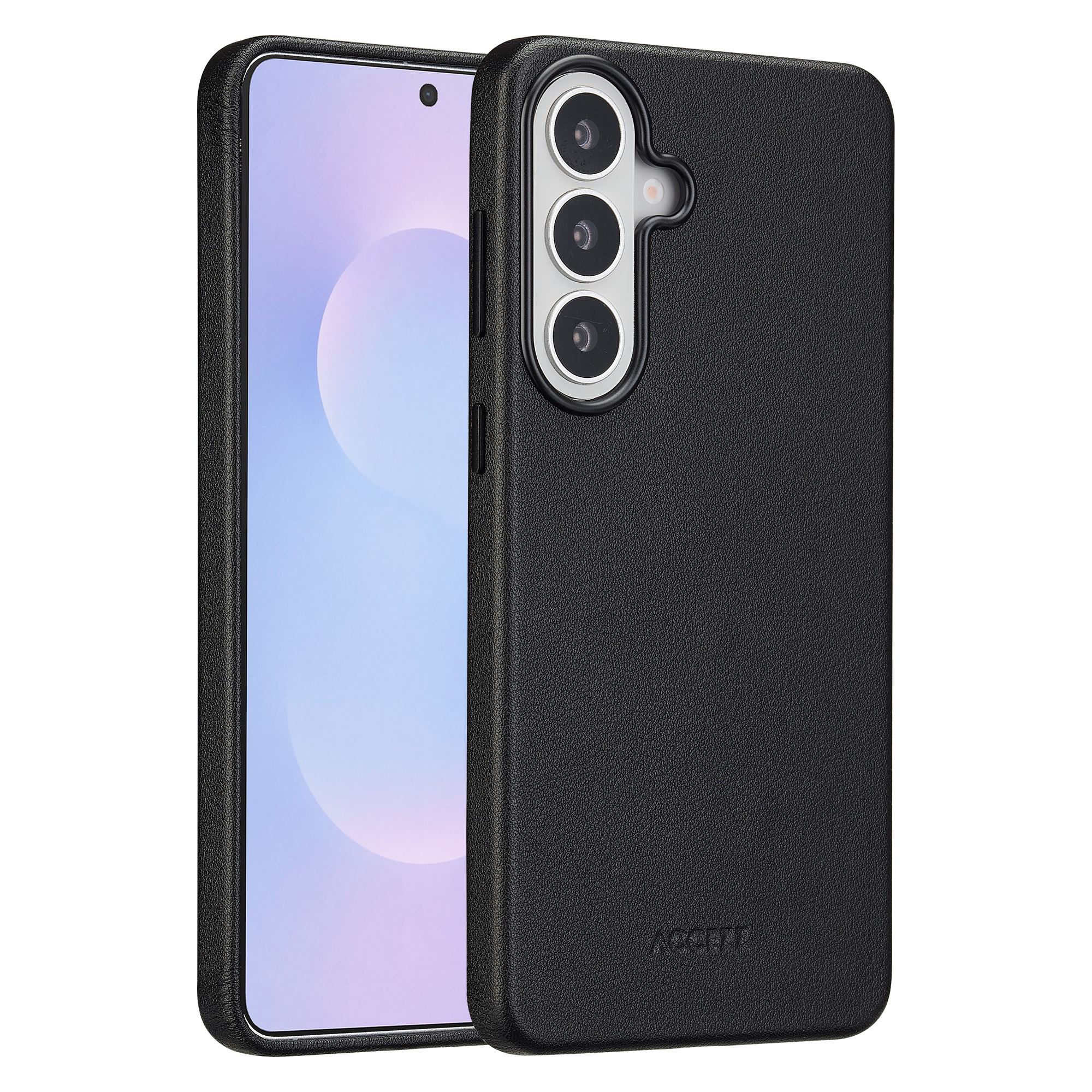 Accezz MagSafe Leather Backcover voor de Samsung Galaxy S26 Plus - Onyx Black
