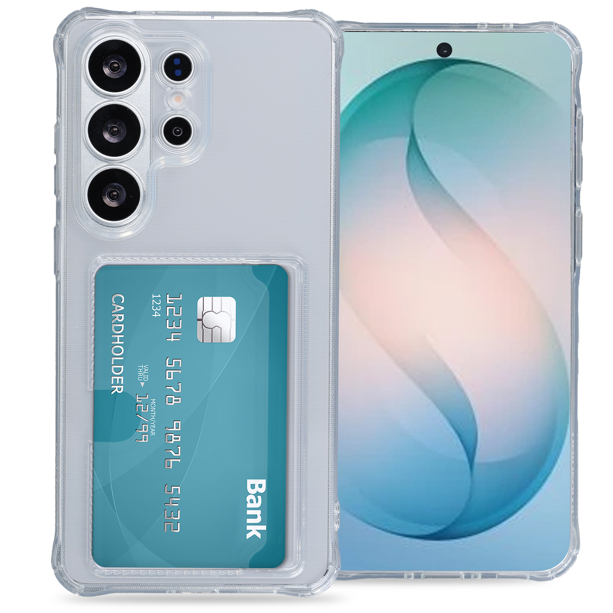 imoshion Coque silicone avec porte-cartes Samsung Galaxy S26 Ultra - Transparent