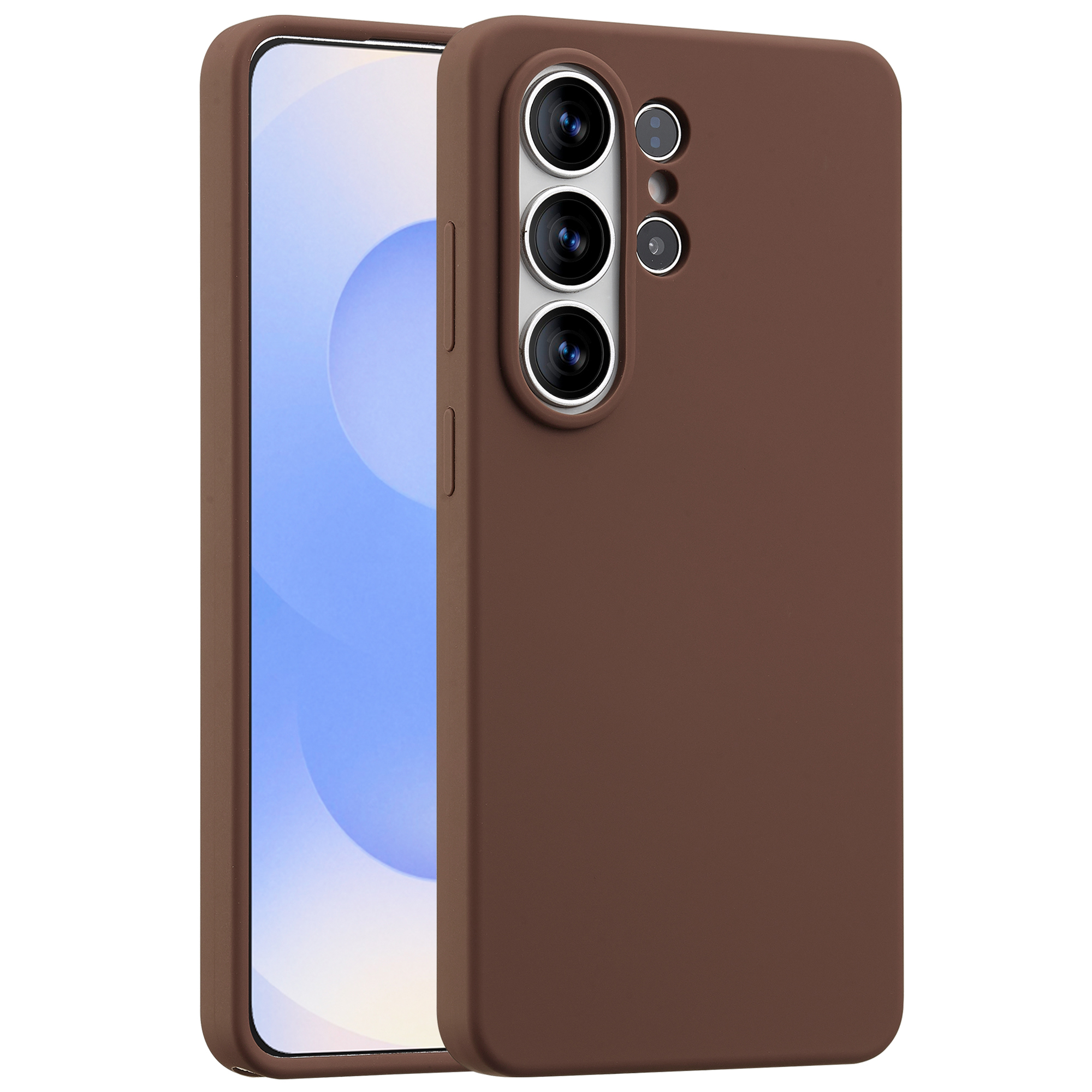 Accezz Coque Liquid Silicone avec MagSafe Samsung Galaxy S26 Ultra - New Tea Brown
