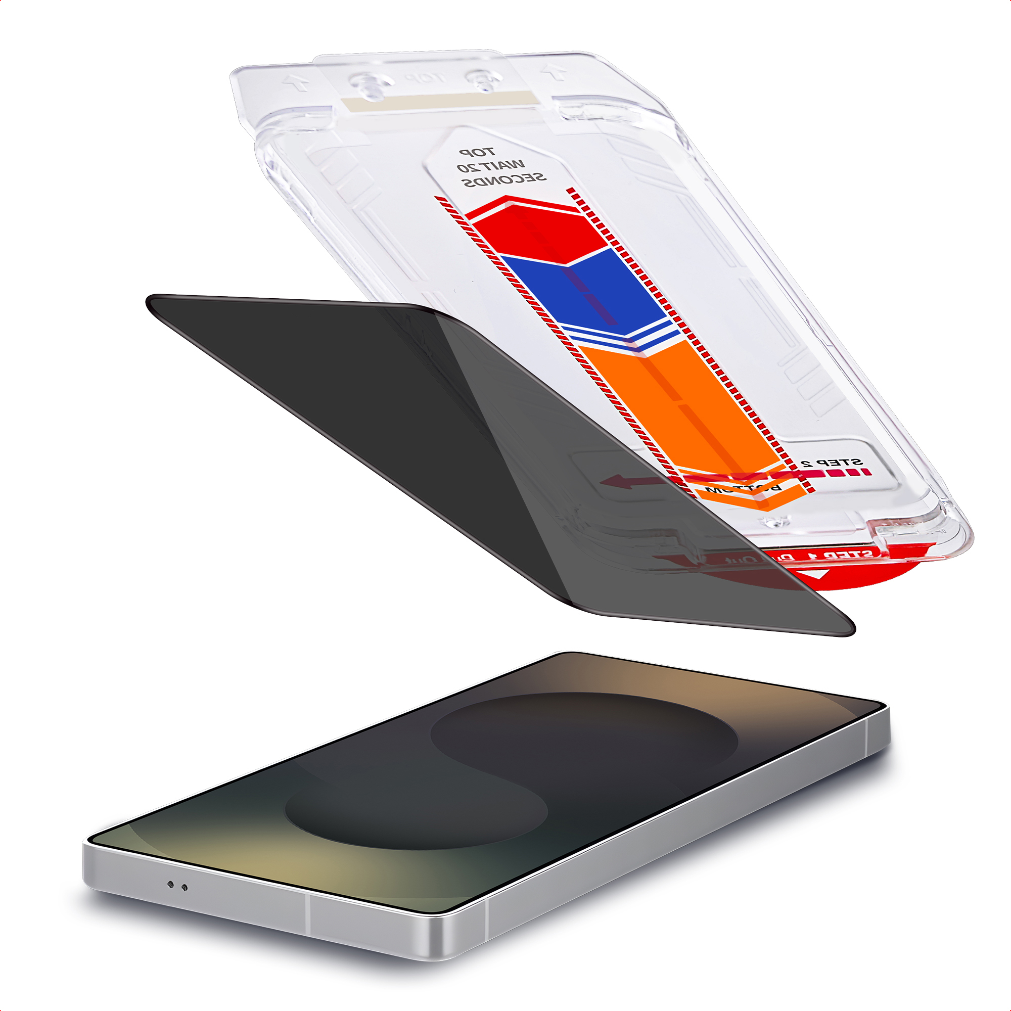 Accezz Gehard Glas Privacy Screenprotector + Applicator voor de Samsung Galaxy S26 Ultra