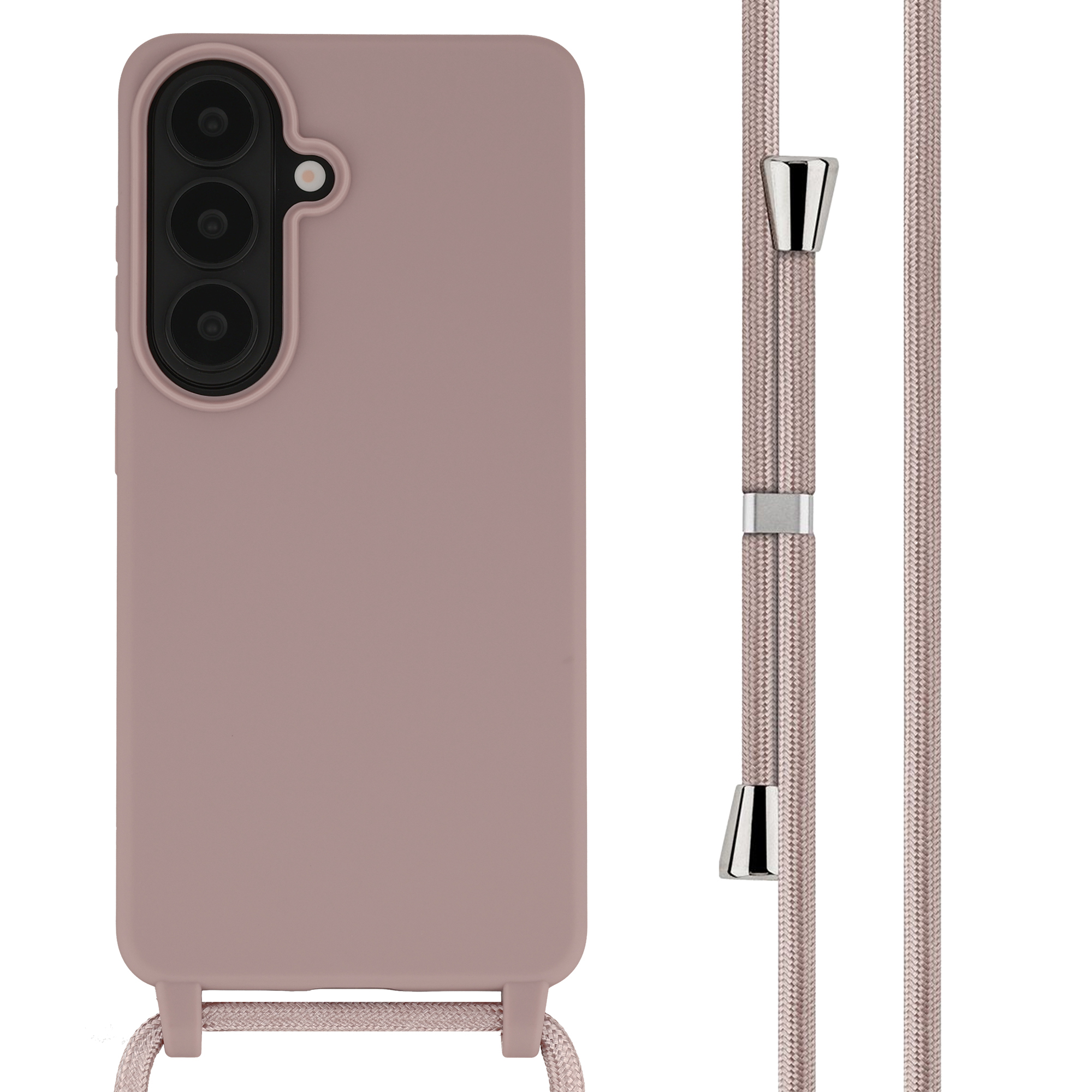 imoshion Siliconen hoesje met koord voor de Samsung Galaxy S26 Plus - Sand Pink