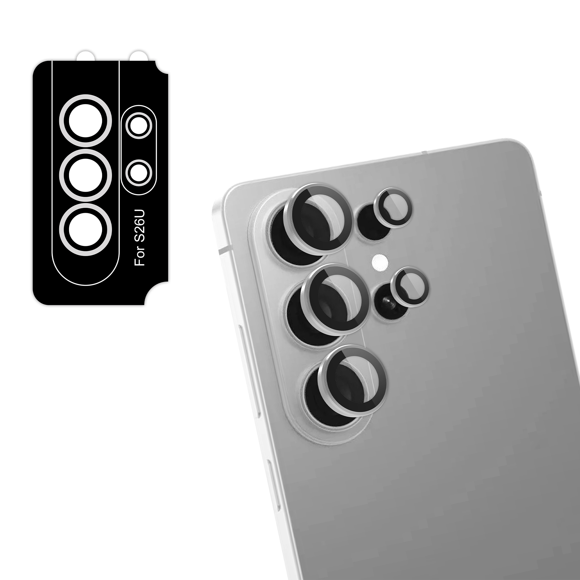 imoshion 2 Pack Camera lens protector voor de Samsung Galaxy S26 / S26 Plus - Silver Grey