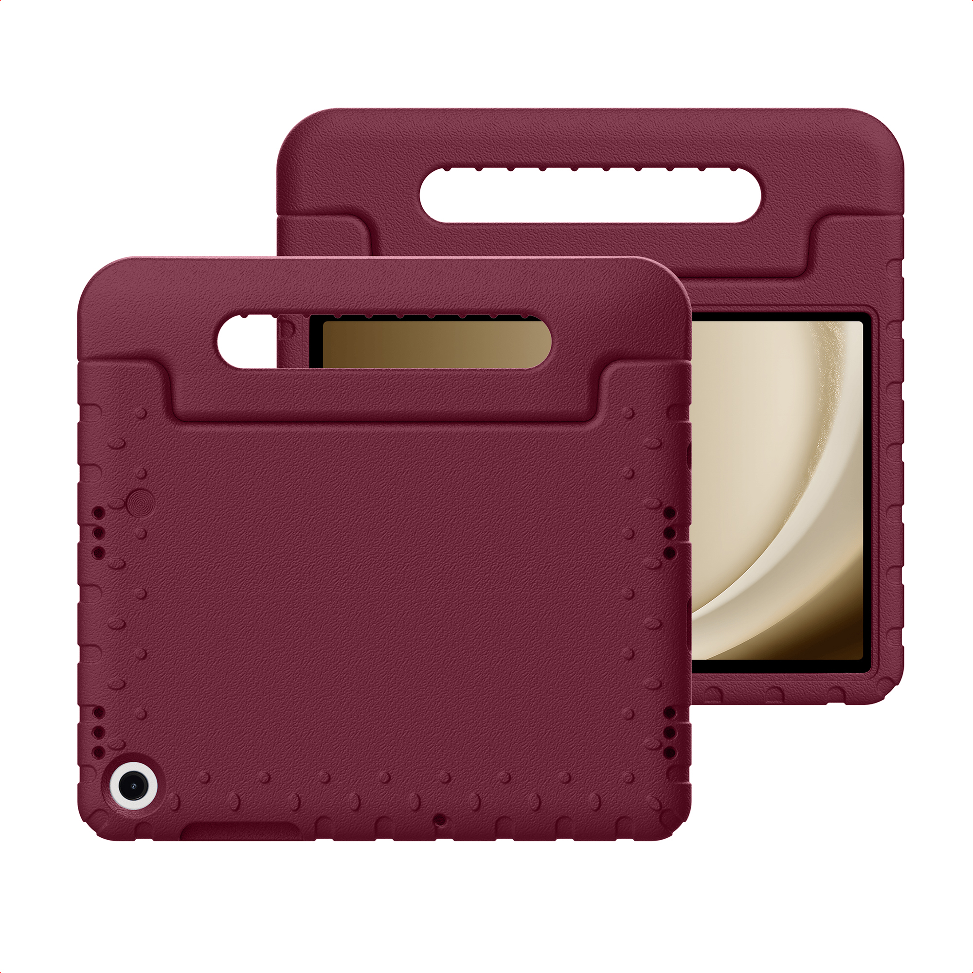 imoshion Kidsproof Backcover met handvat voor de Samsung Galaxy Tab A11 Plus / A9 Plus - Velvet Plum