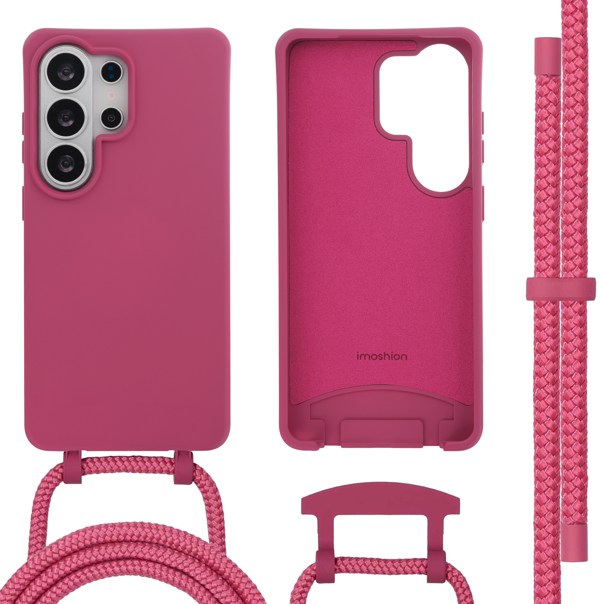 imoshion Color Backcover met afneembaar koord met MagSafe voor de Samsung Galaxy S26 Ultra - Raspberry