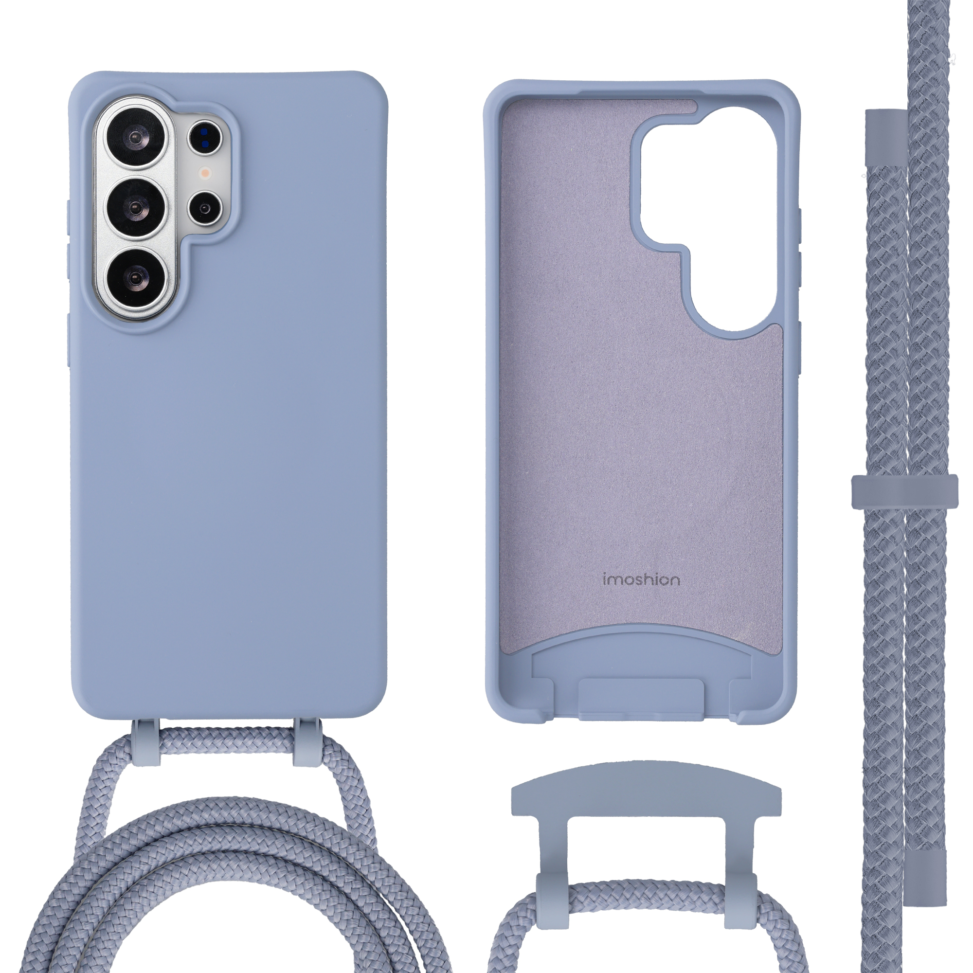 imoshion Coque arrière Color avec cordon amovible et MagSafe Samsung Galaxy S26 Ultra - Ash Blue