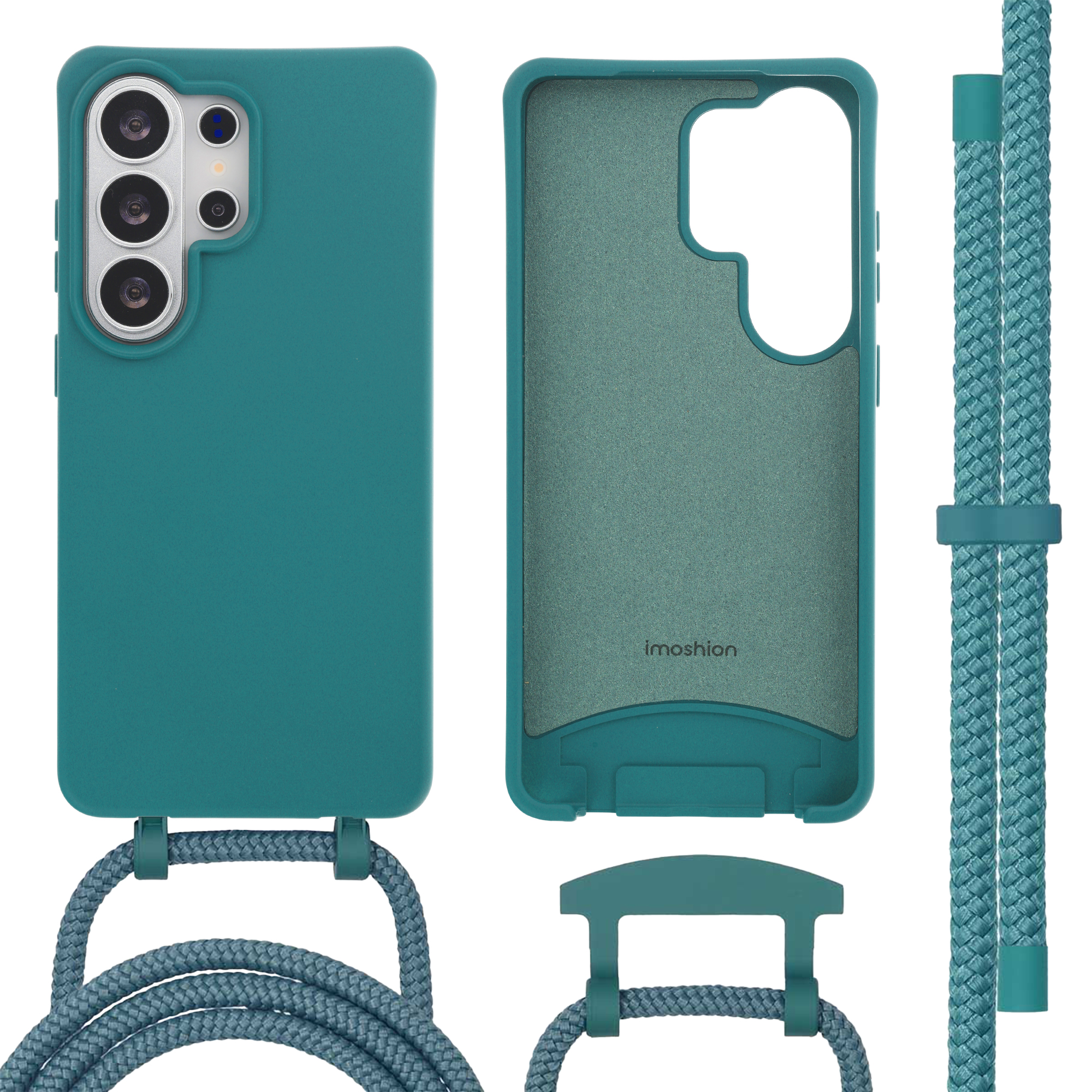 imoshion Coque arrière Color avec cordon amovible et MagSafe Samsung Galaxy S26 Ultra - Dark Green