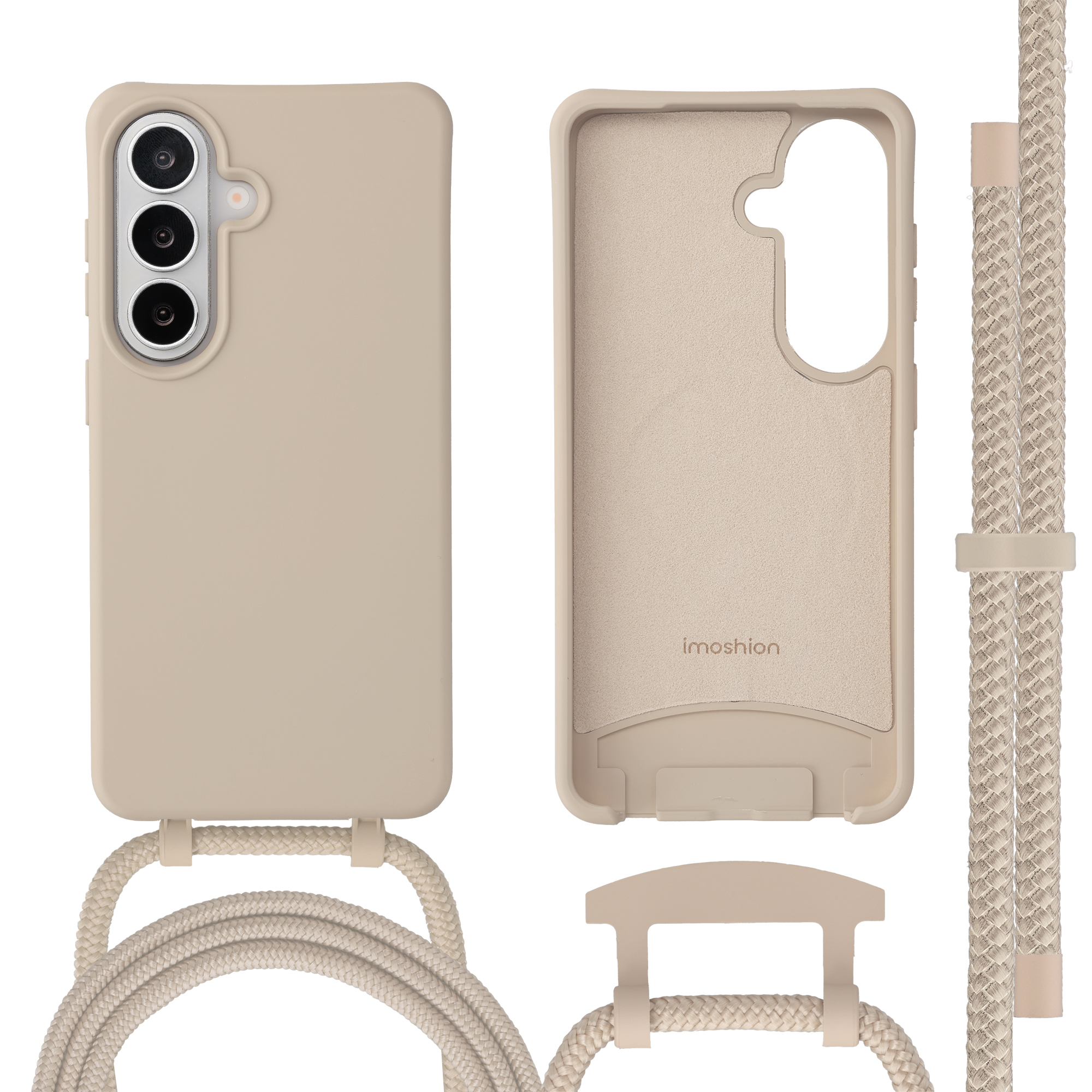 imoshion Color Backcover met afneembaar koord met MagSafe voor de Samsung Galaxy S26 - Nude