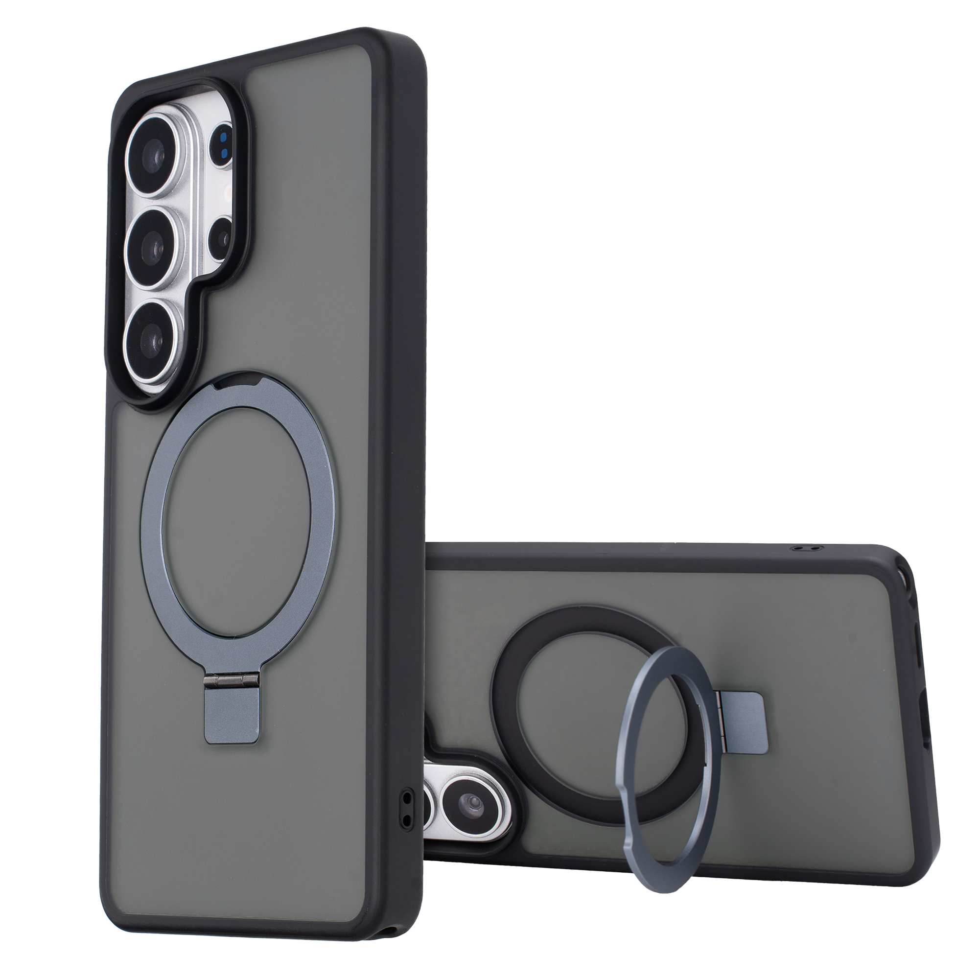 Accezz Ring Stand Backcover met MagSafe voor de Samsung Galaxy S26 Ultra - Zwart