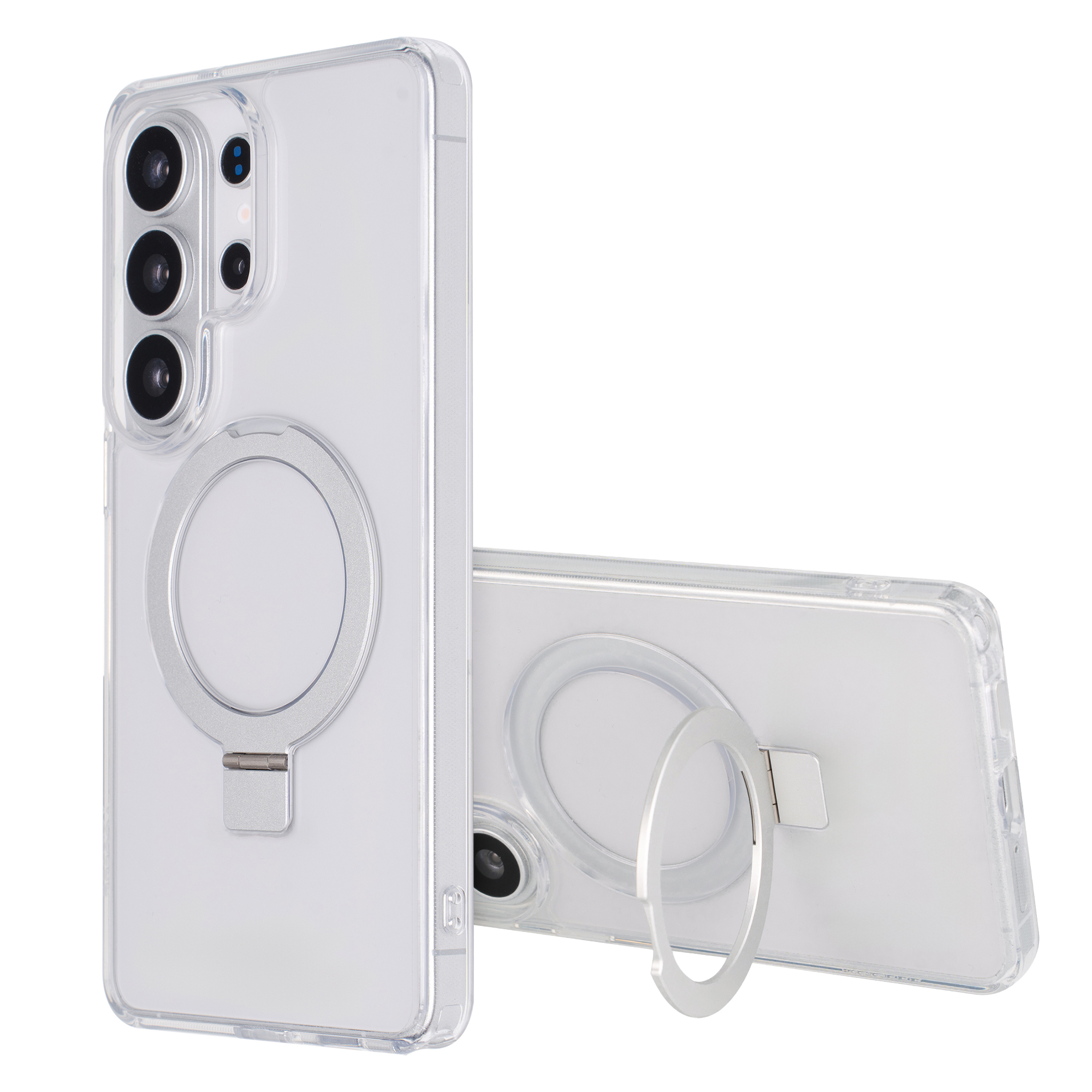 Accezz Coque Ring Stand avec MagSafe Samsung Galaxy S26 Ultra - Transparent