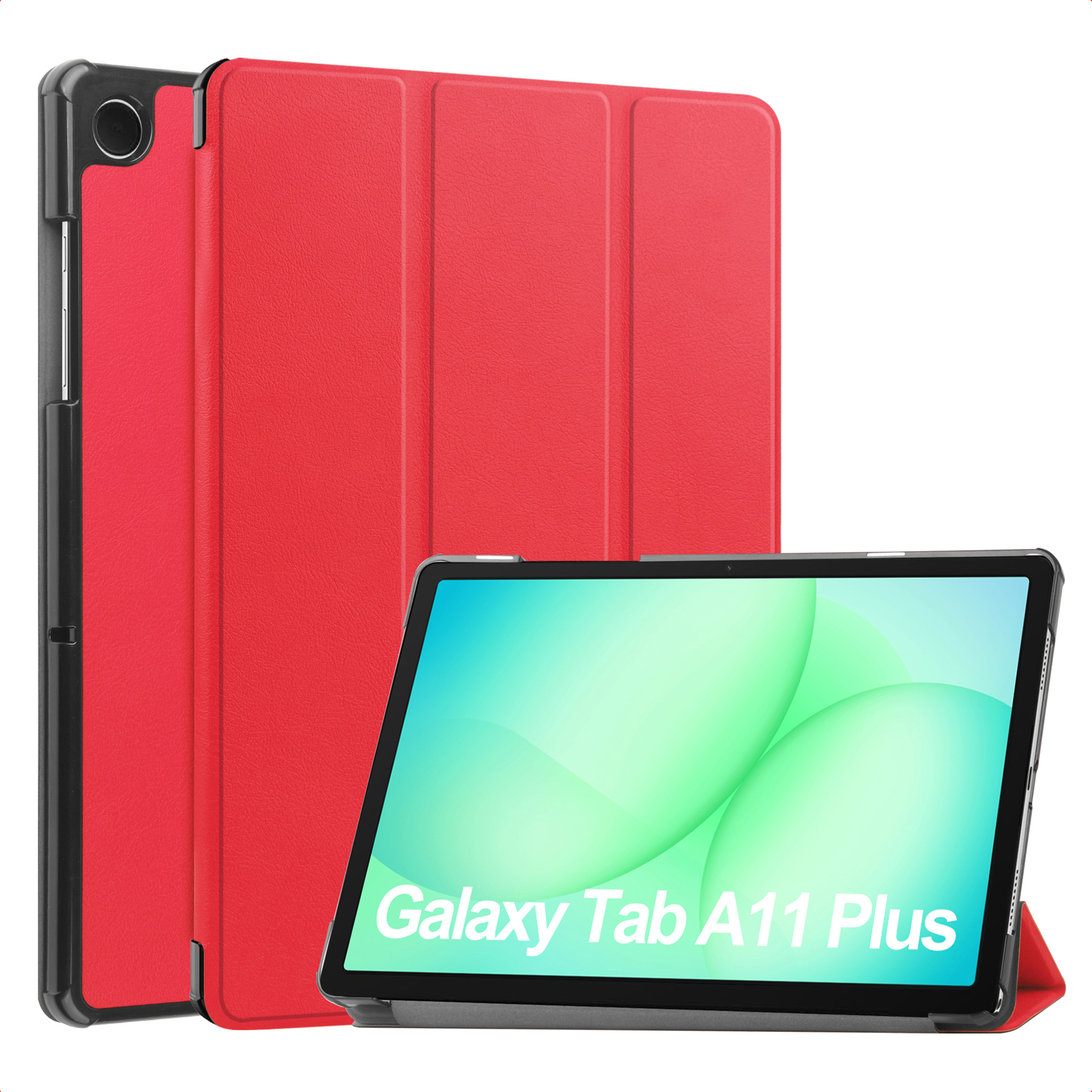 imoshion Trifold Bookcase voor de Samsung Galaxy Tab A11 Plus - Rood