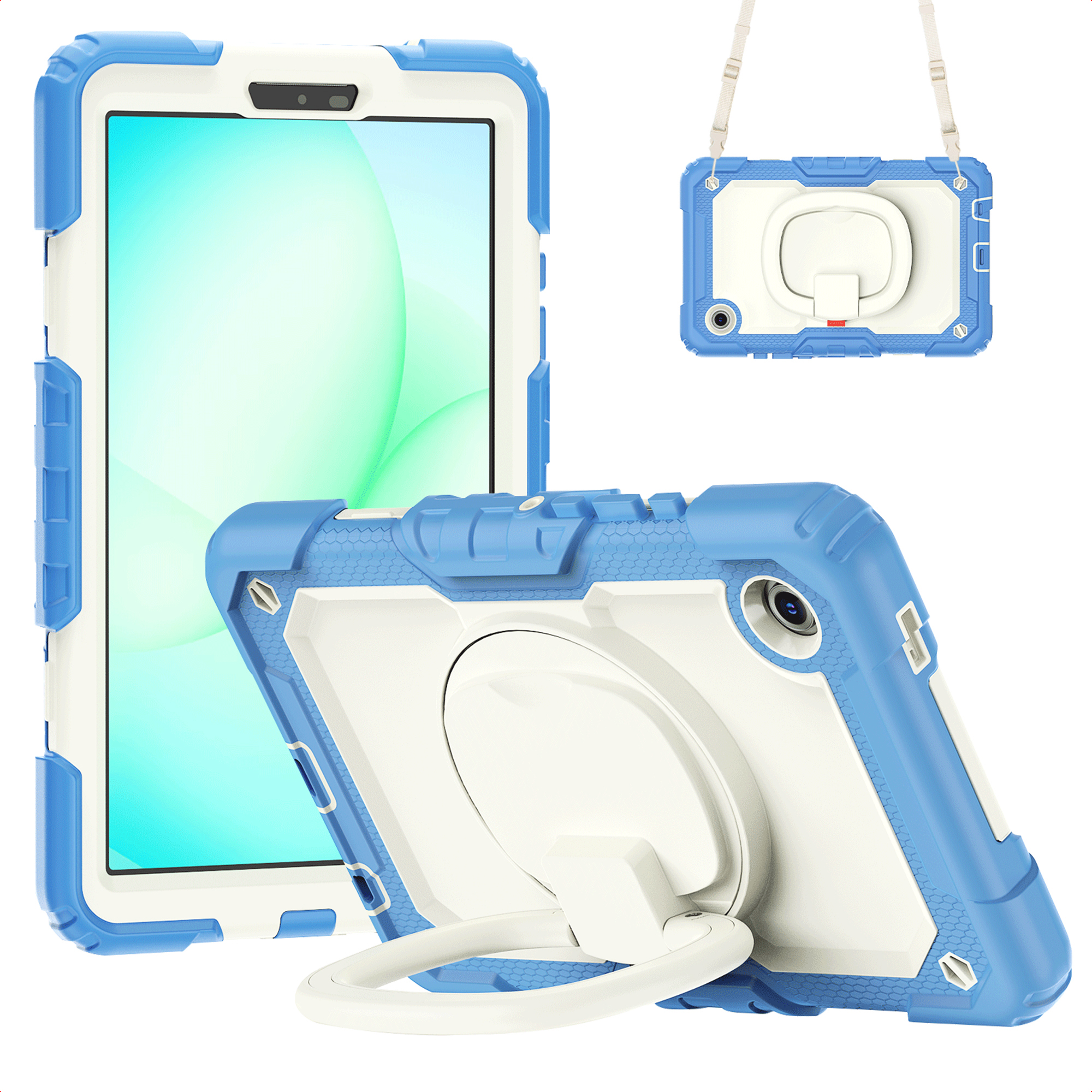imoshion Coque tablette kidsproof Rugged Samsung Galaxy Tab A11 Plus / A9 Plus - Bleu