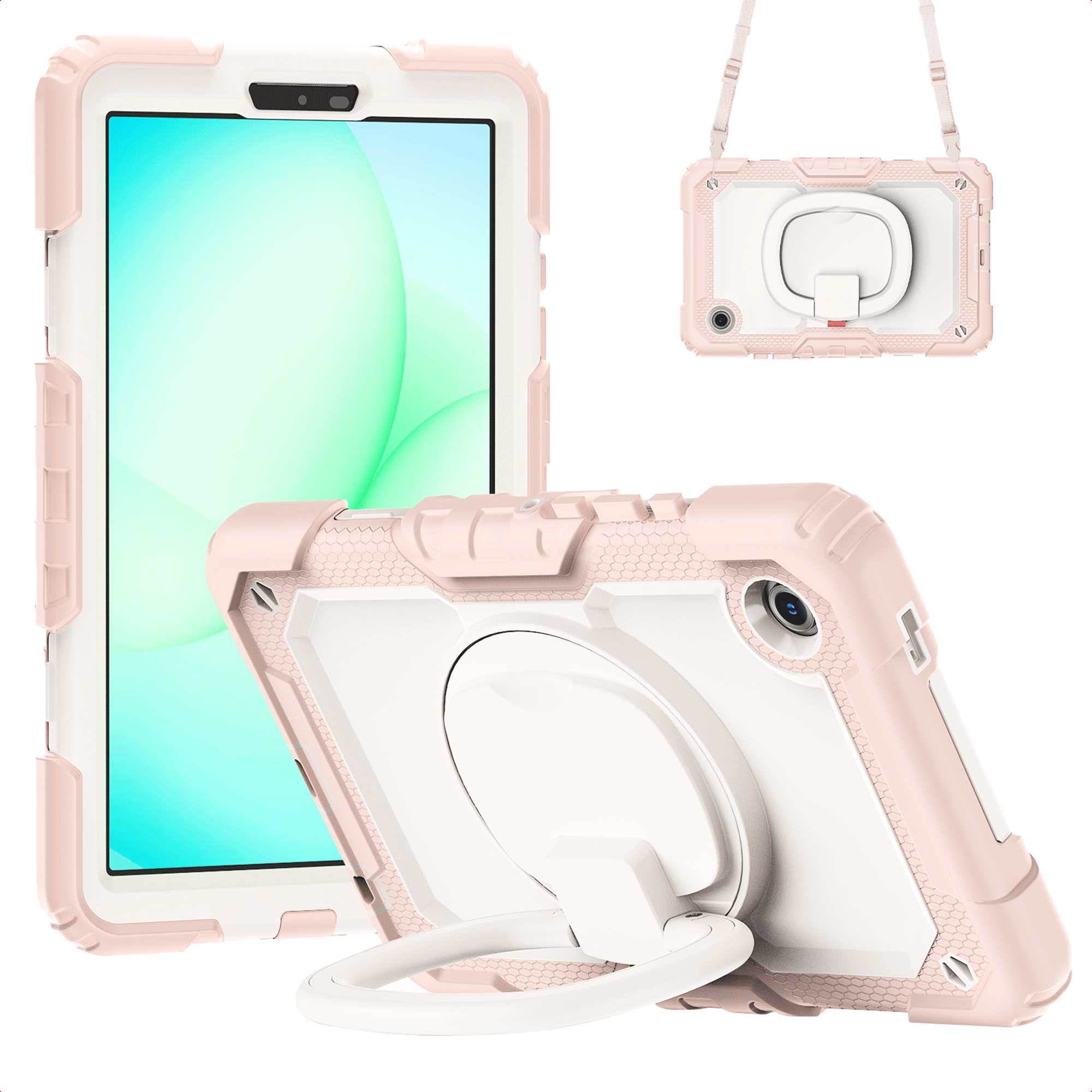 imoshion Coque tablette kidsproof Rugged Samsung Galaxy Tab A11 Plus / A9 Plus - Rose
