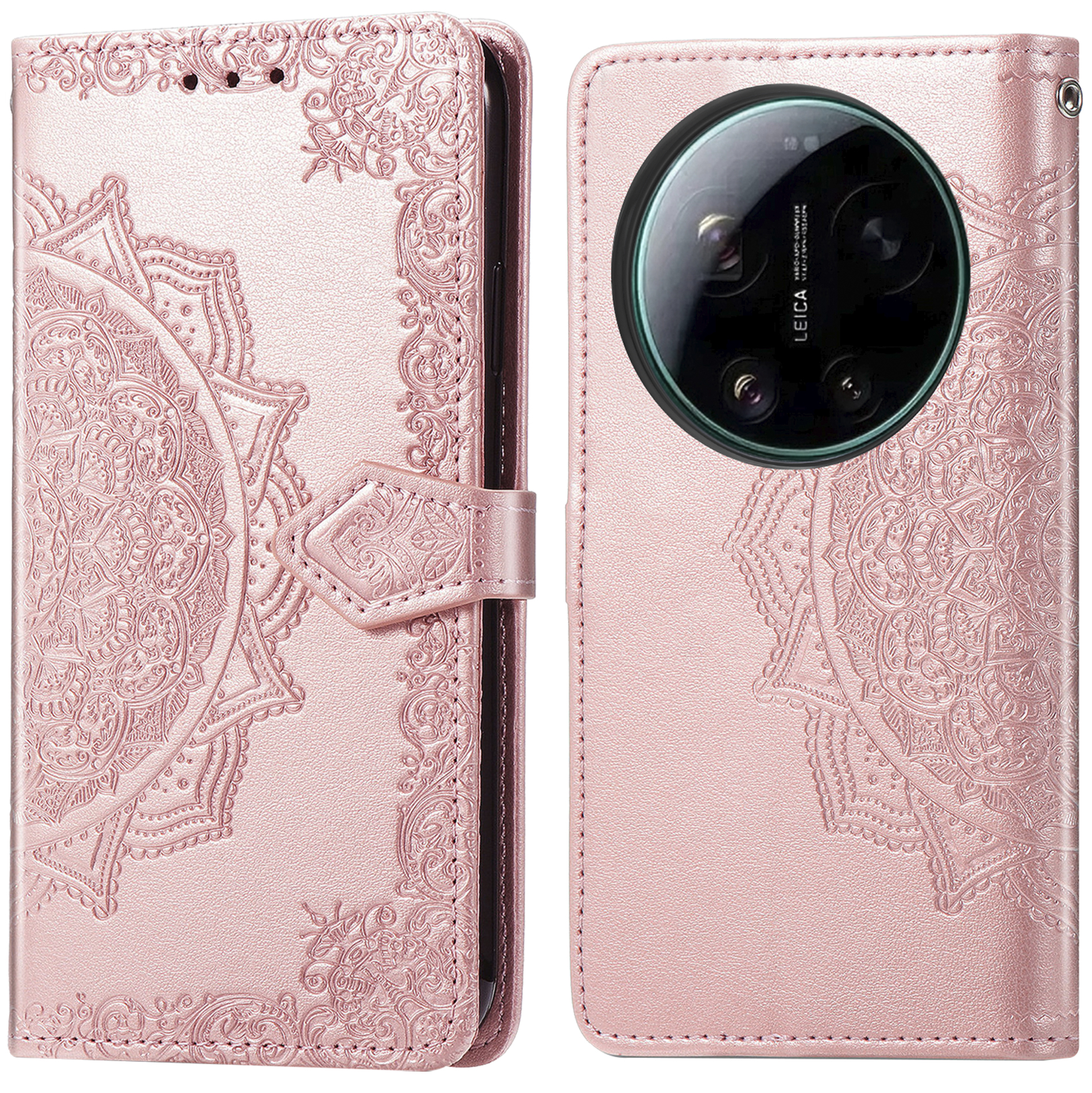 imoshion Mandala Bookcase voor de Xiaomi 17 Ultra - Rose Gold