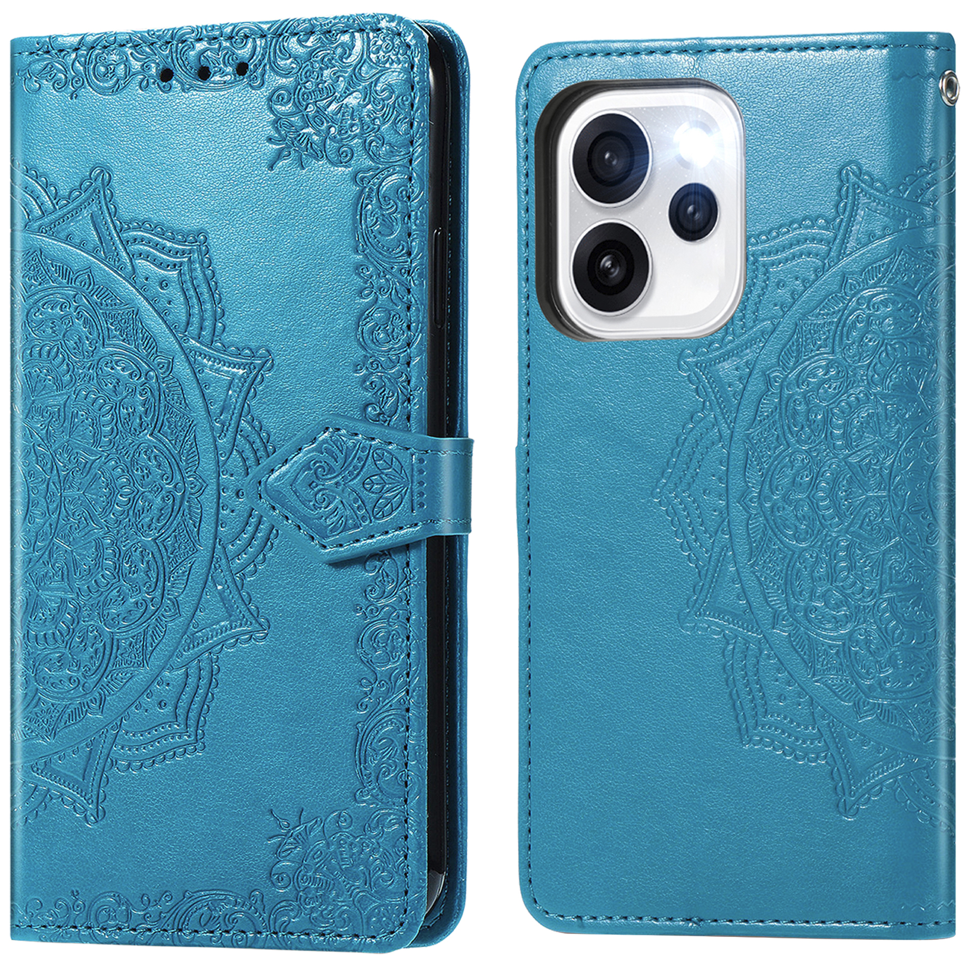 imoshion Mandala Bookcase voor de Oppo Reno15 Pro (5G) - Turquoise