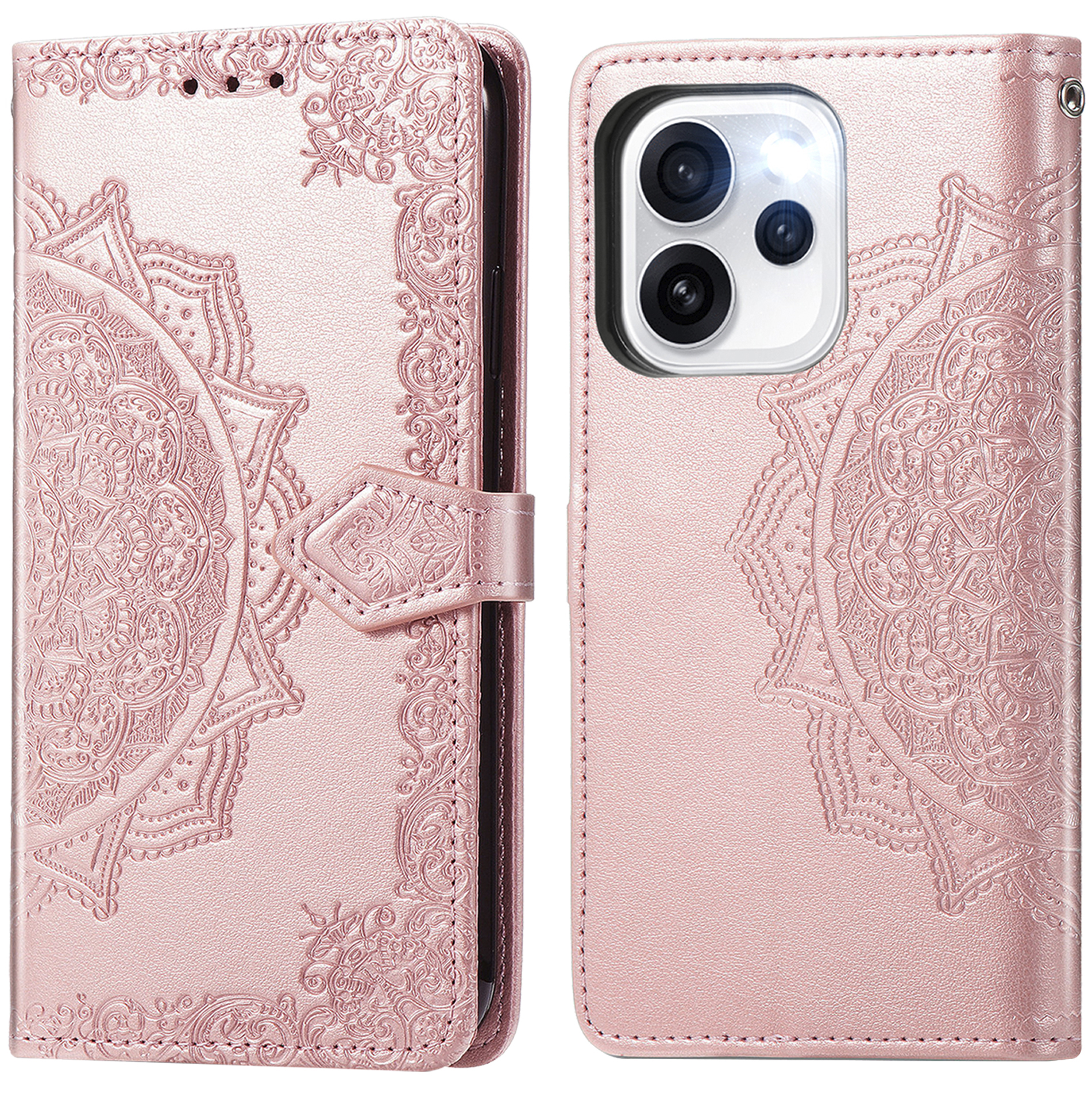 imoshion Mandala Bookcase voor de Oppo Reno15 Pro (5G) - Rose Gold