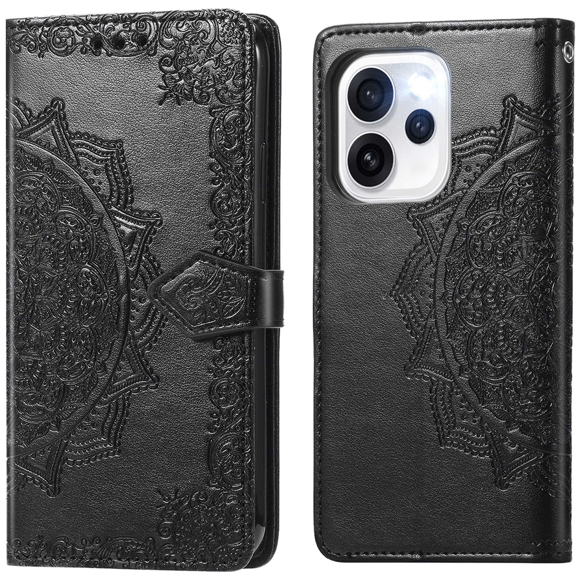imoshion Mandala Bookcase voor de Oppo Reno15 Pro (5G) - Zwart