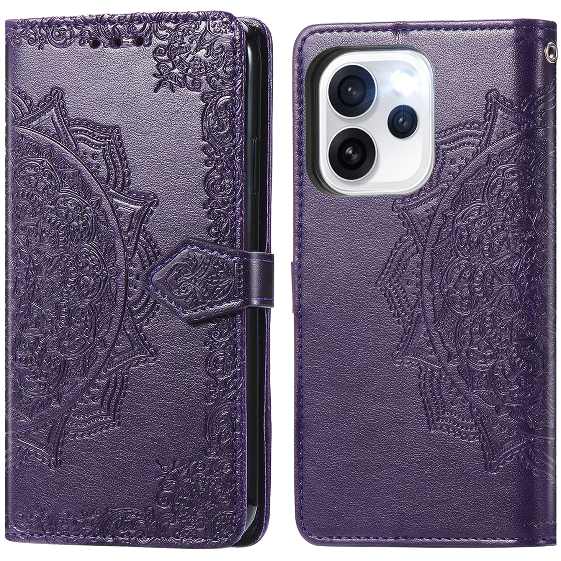 imoshion Mandala Bookcase voor de Oppo Reno15 Pro (5G) - Paars