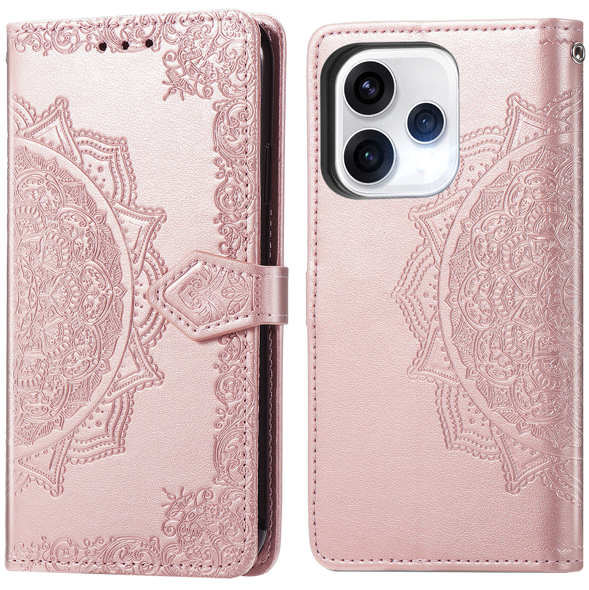 imoshion Mandala Bookcase voor de Oppo Reno15 (5G) - Rose Gold