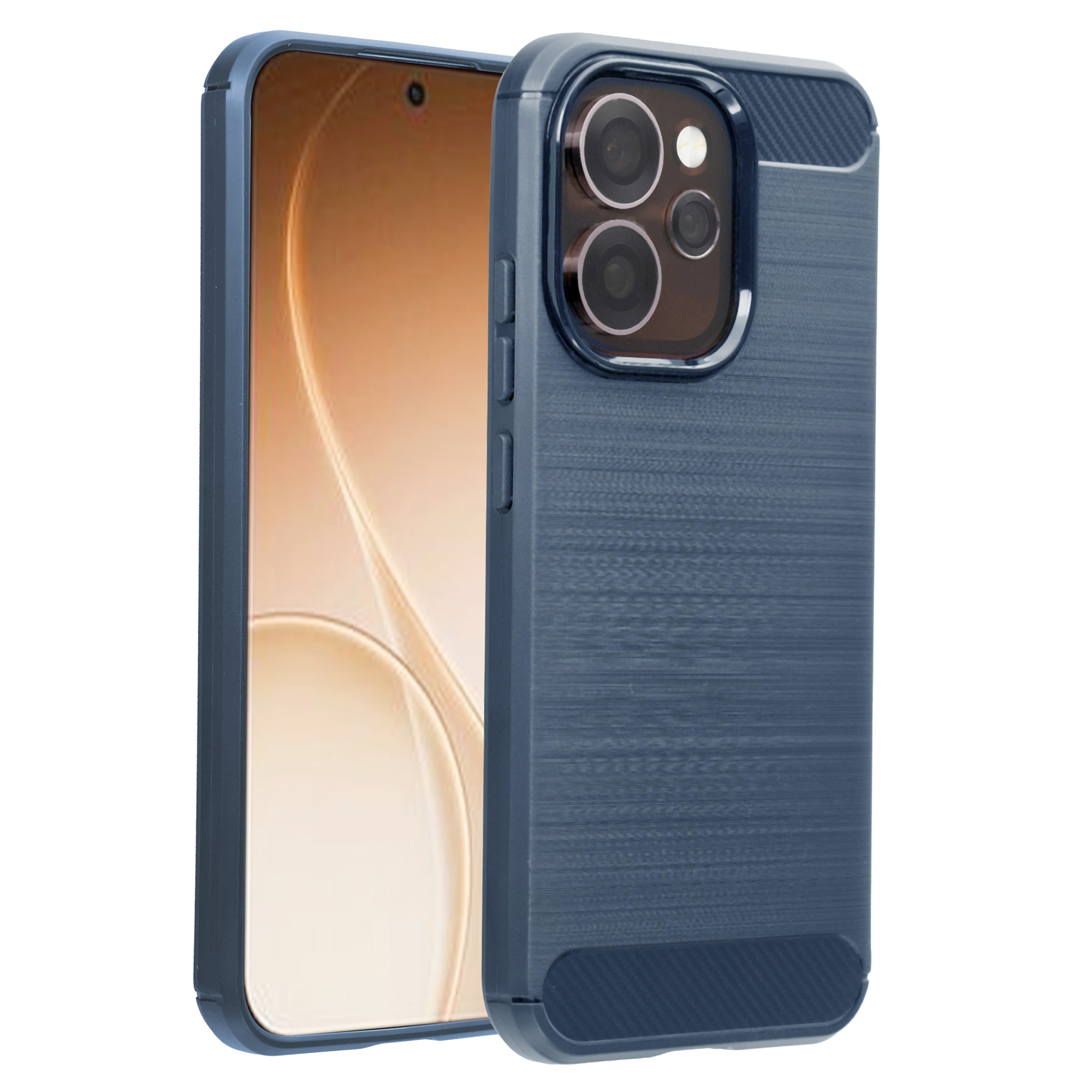 imoshion Coque Brushed Oppo Reno15 Pro (5G) - Bleu foncé