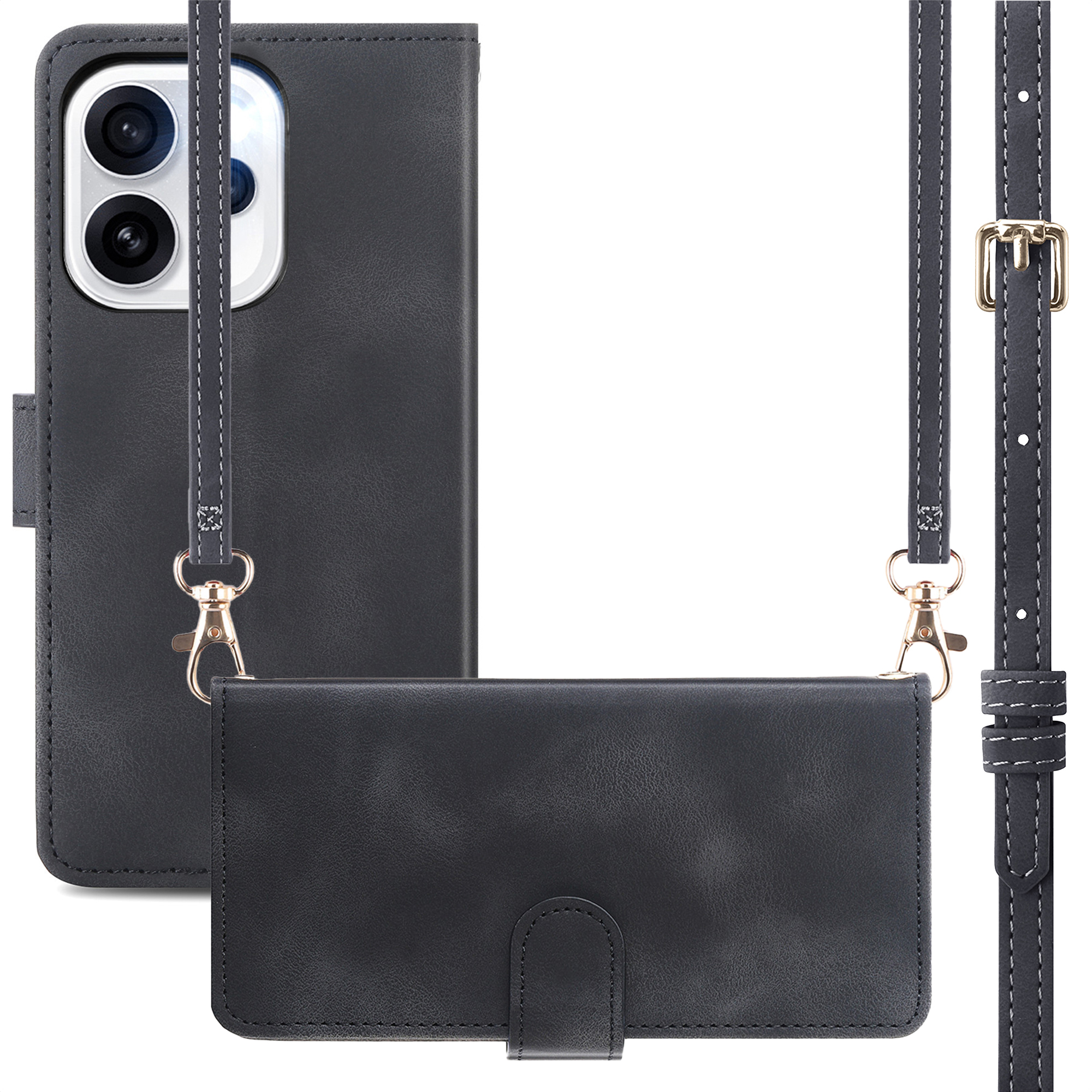 imoshion Bookcase met koord voor de Oppo Reno15 Pro (5G) - Zwart