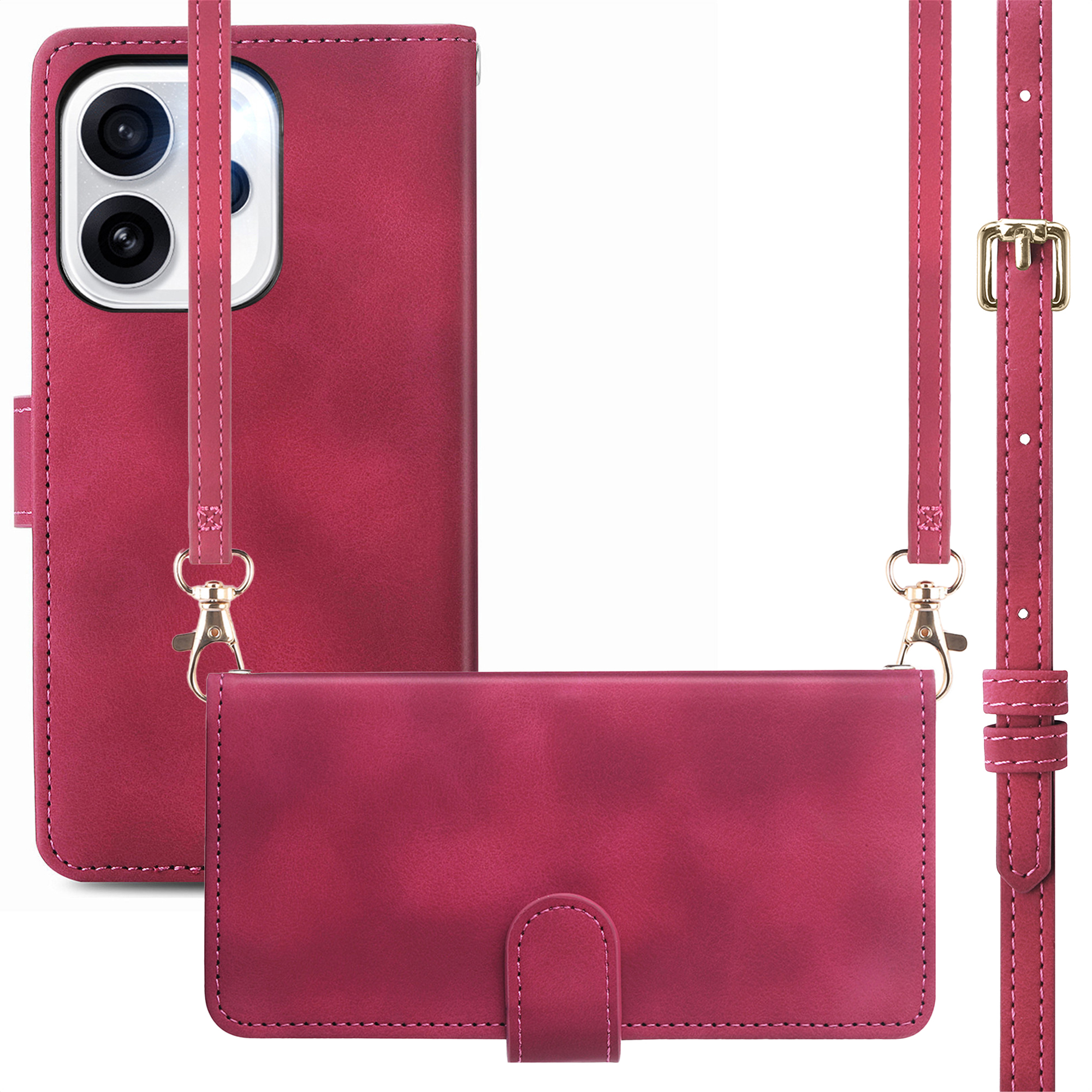 imoshion Bookcase met koord voor de Oppo Reno15 Pro (5G) - Rood