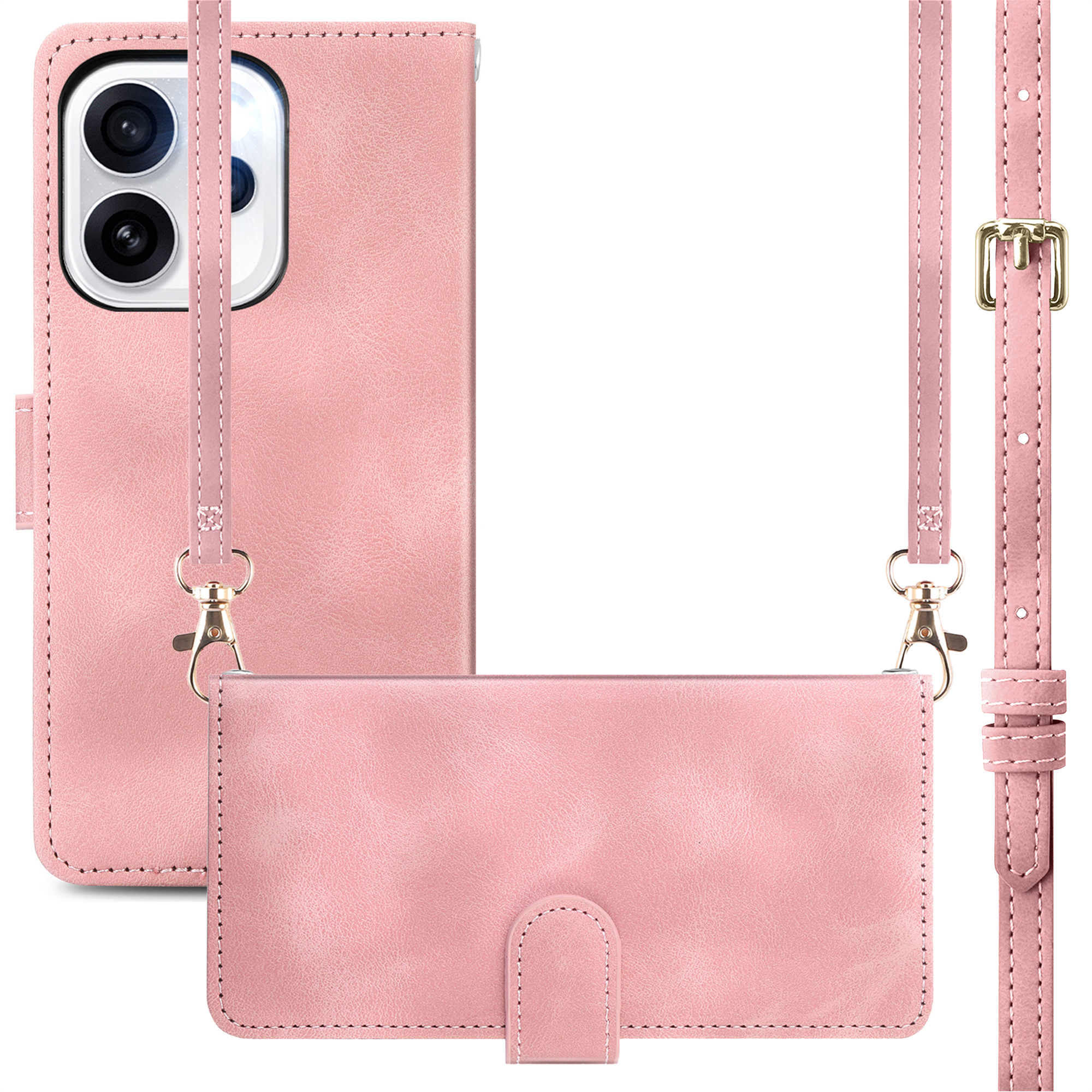imoshion Bookcase met koord voor de Oppo Reno15 Pro (5G) - Roze