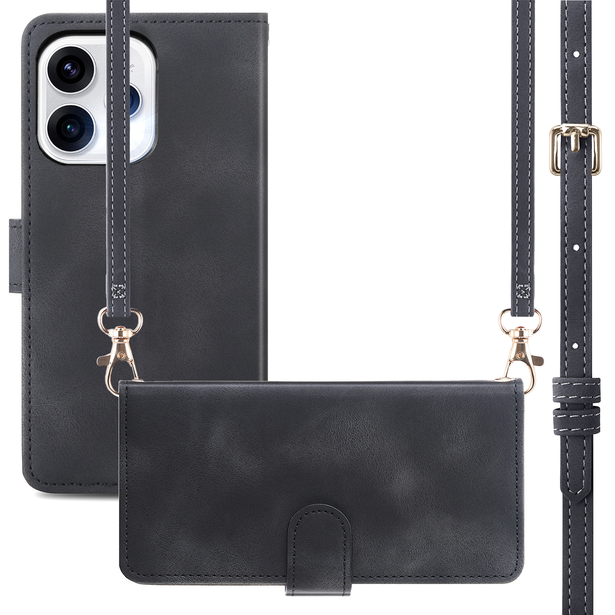 imoshion Bookcase met koord voor de Oppo Reno15 (5G) - Zwart
