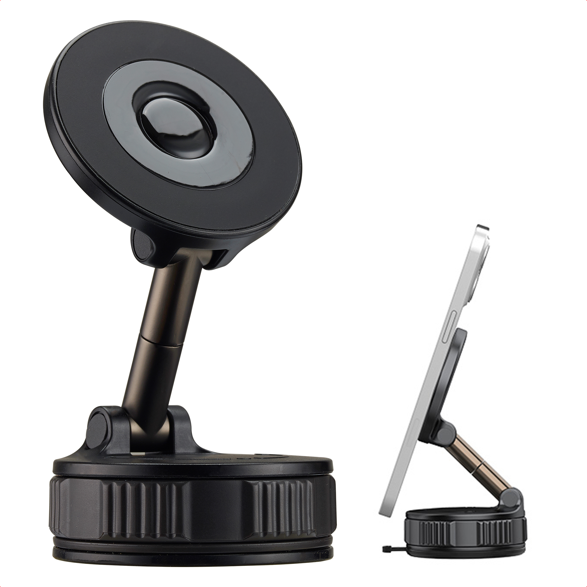imoshion Telefoonhouder Auto met MagSafe - 360° draaibaar - met Zuignap - Magnetisch - Universeel - Zwart
