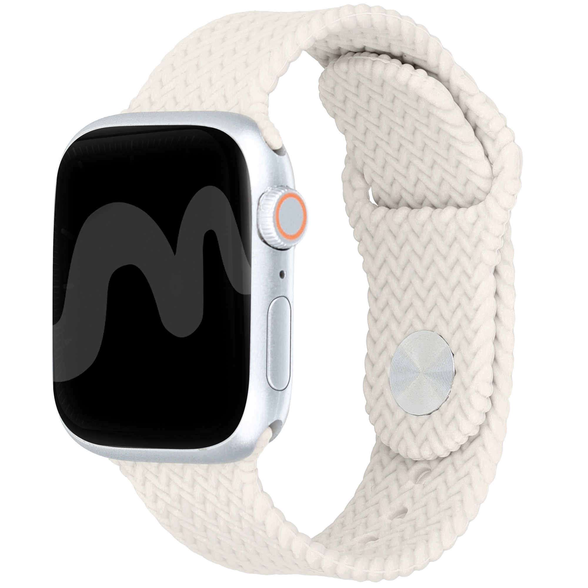 imoshion Siliconen geweven bandje voor de Apple Watch | 38/40/41/42 mm - Sterrenlicht