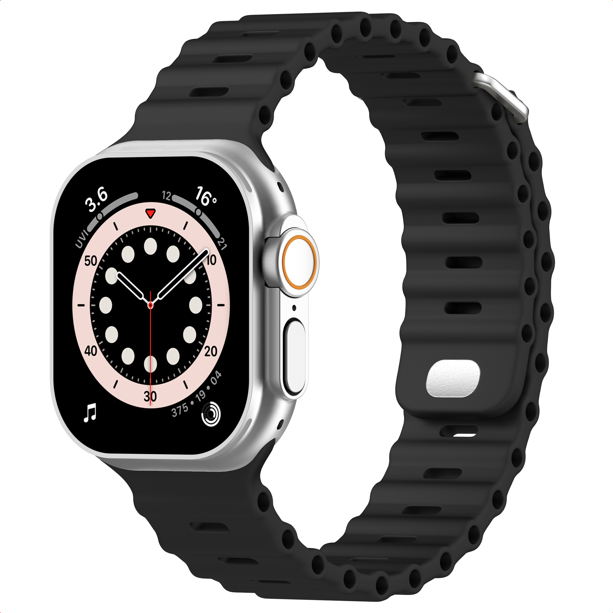 Accezz Bracelet Ocean Apple Watch | 44/45/46/49 mm - Noir