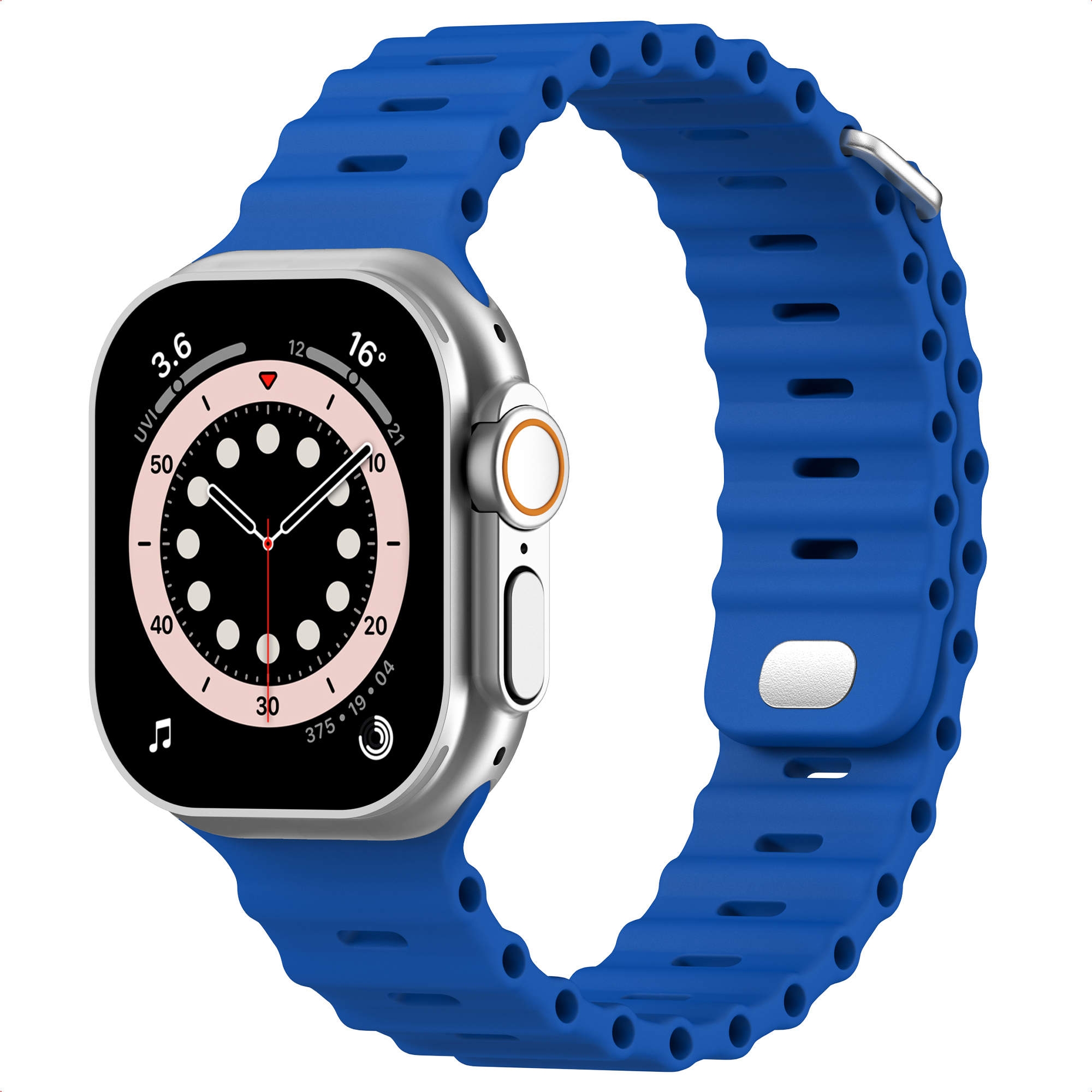 Accezz Ocean bandje voor de Apple Watch | 44/45/46/49 mm - Royal Blue