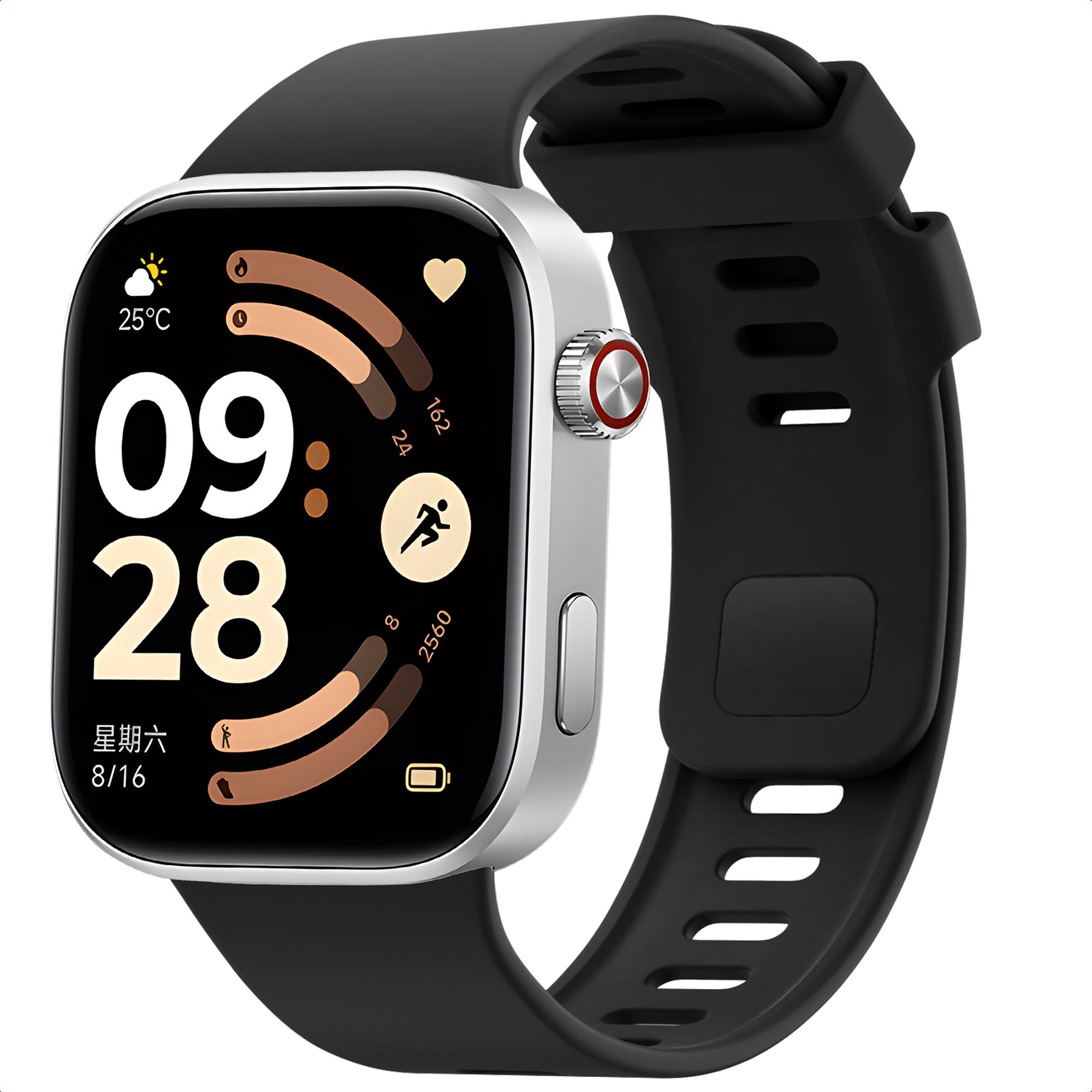 imoshion Bracelet silicone Xiaomi Smart Band 10 Pro / 9 Pro / 8 Pro / Redmi Watch 6 / 5 / 4 - Noir