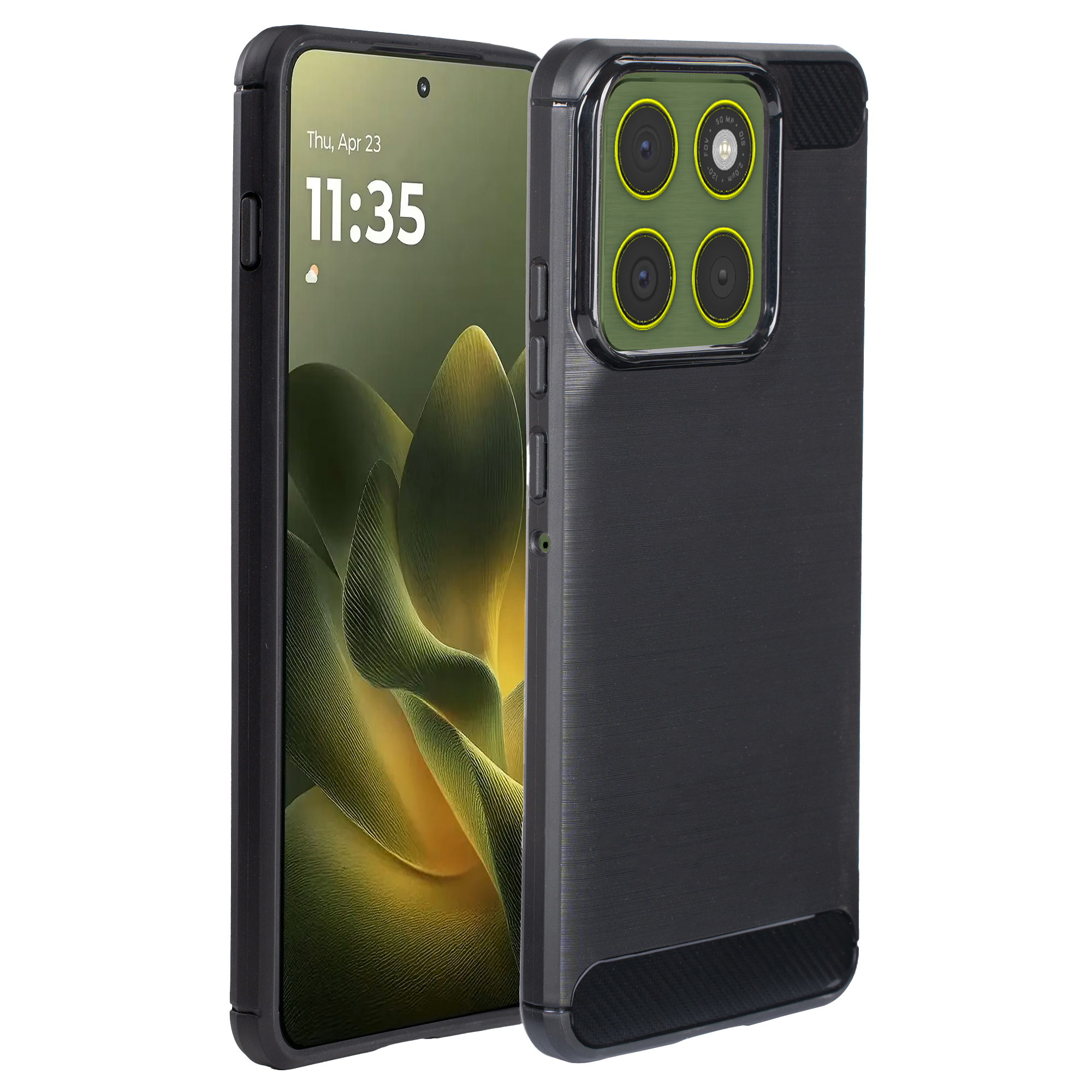imoshion Brushed Backcover voor de Motorola Edge 70 - Zwart
