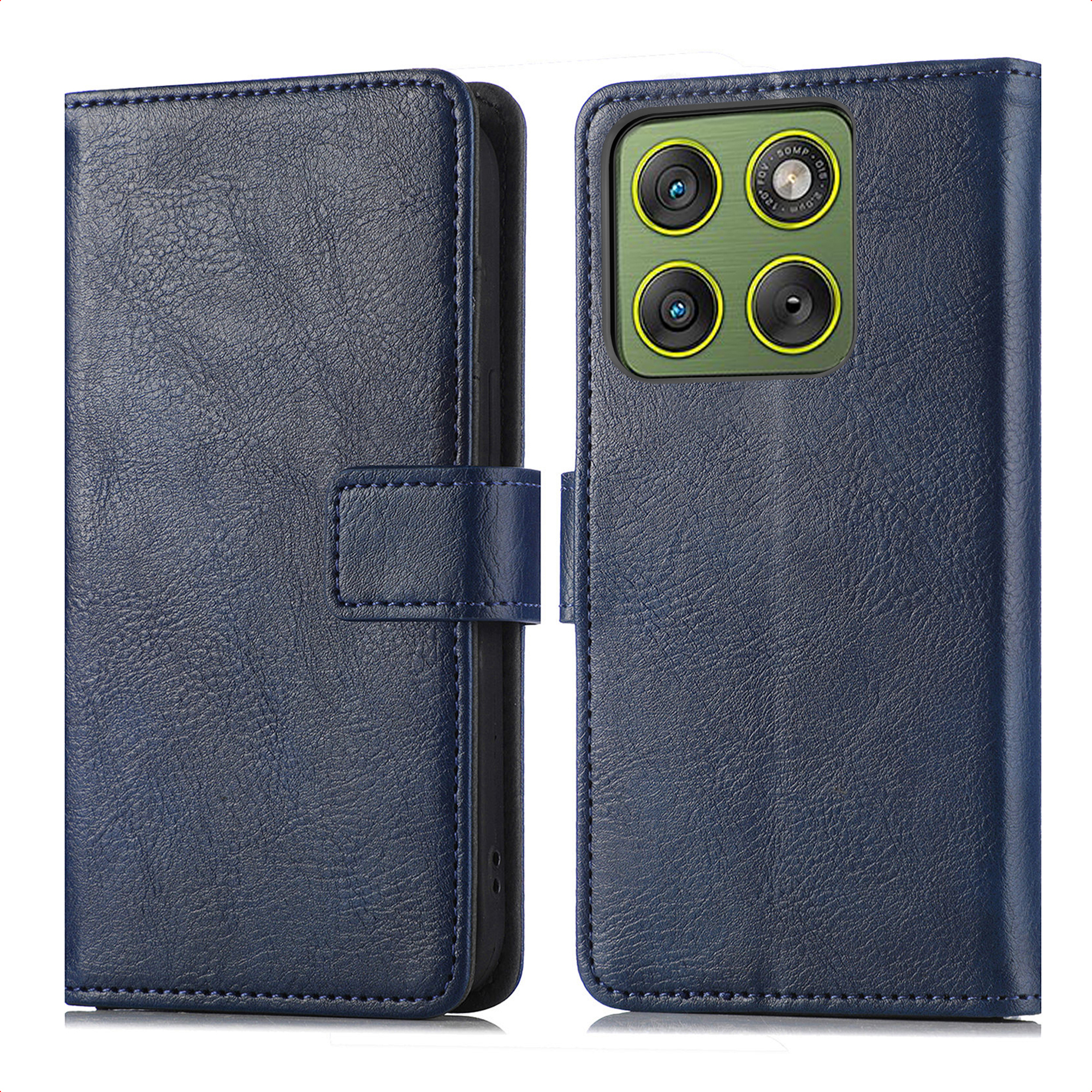 imoshion Luxe Bookcase voor de Motorola Edge 70 - Donkerblauw