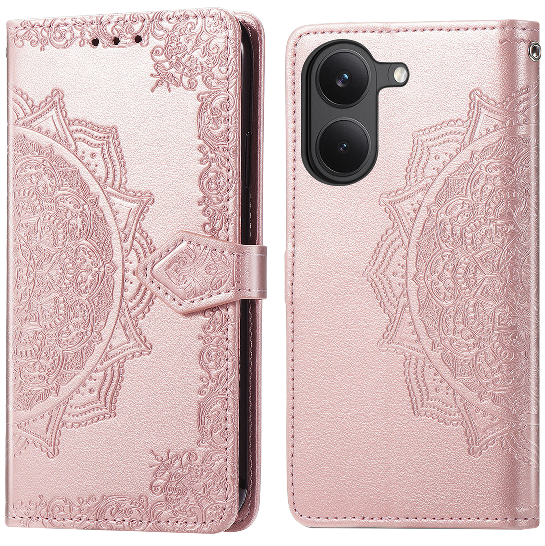 imoshion Mandala Bookcase voor de Xiaomi Poco X8 Pro - Rose Gold