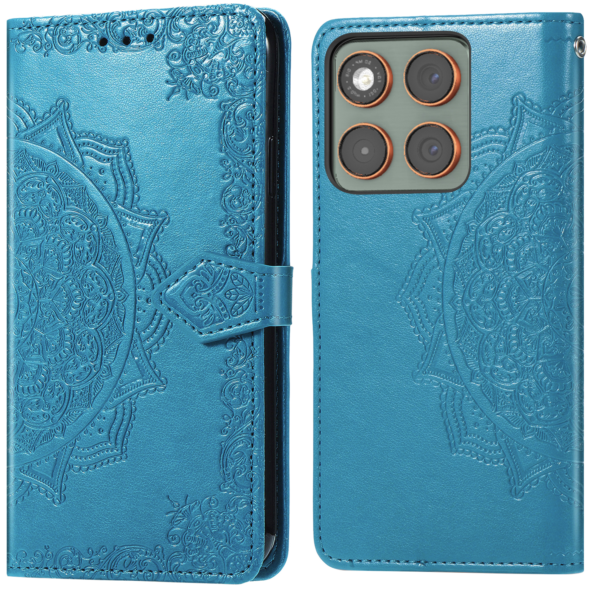 imoshion Mandala Bookcase voor de Motorola Edge 70 - Turquoise