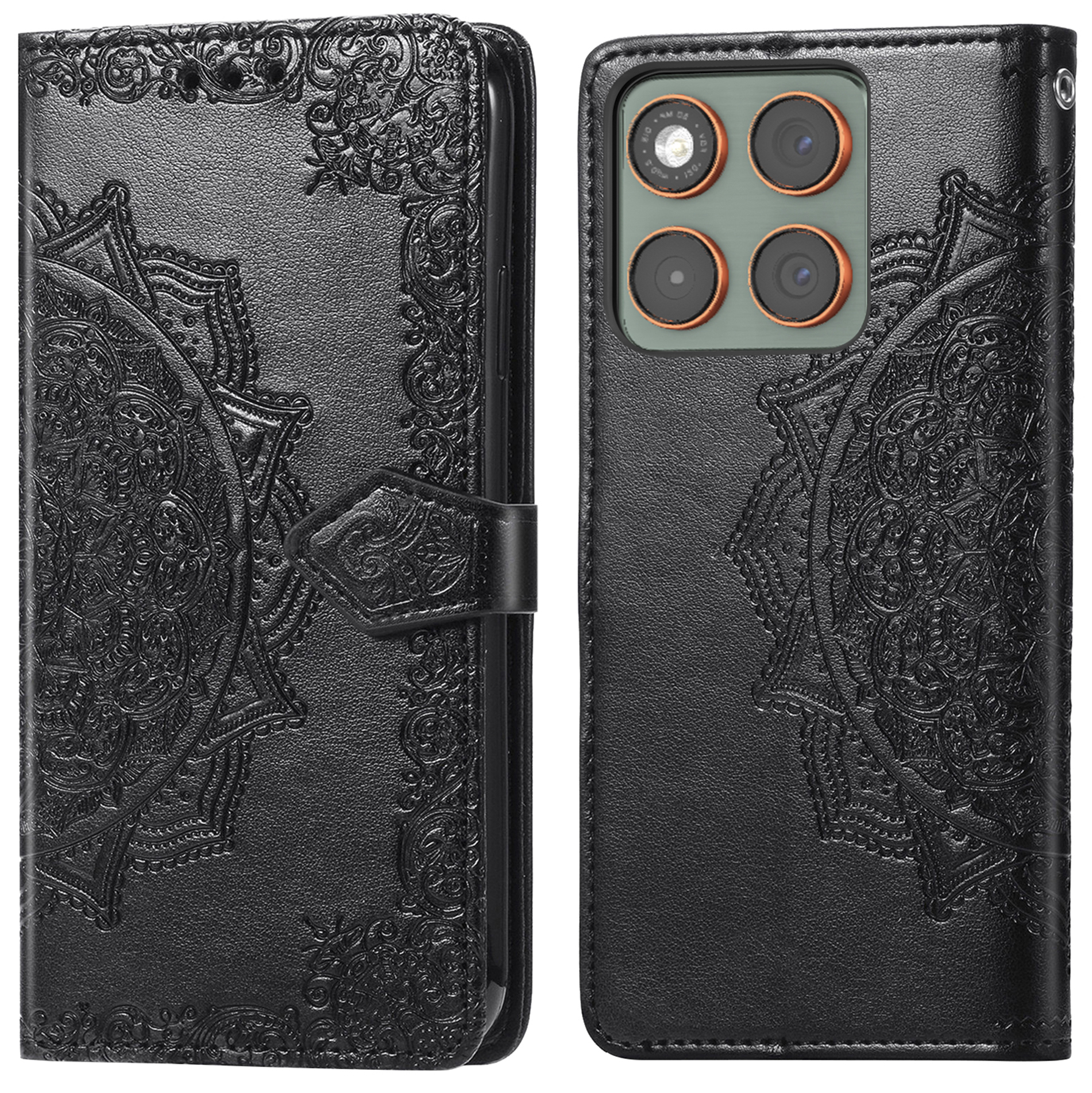imoshion Mandala Bookcase voor de Motorola Edge 70 - Zwart
