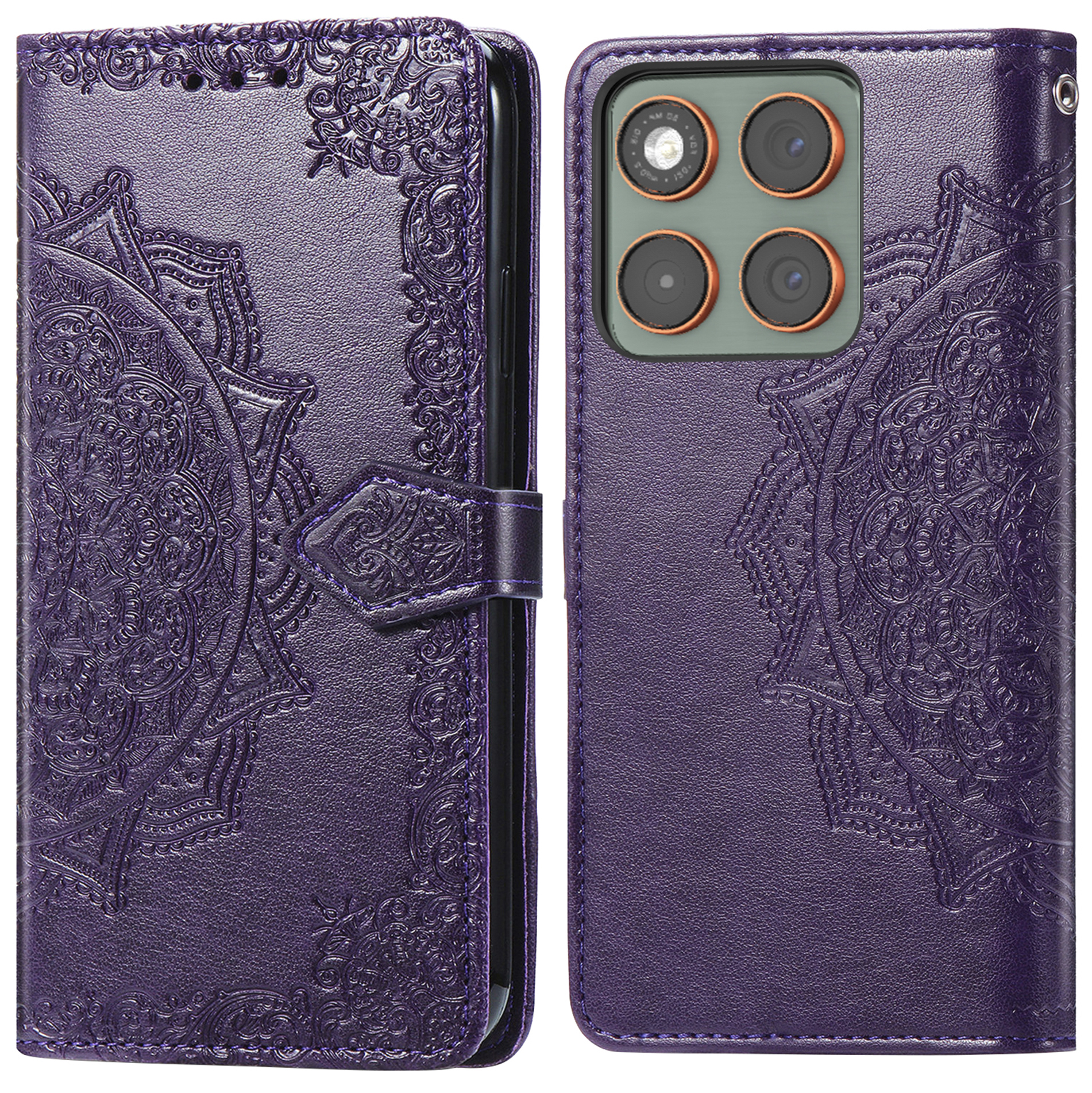 imoshion Mandala Bookcase voor de Motorola Edge 70 - Paars