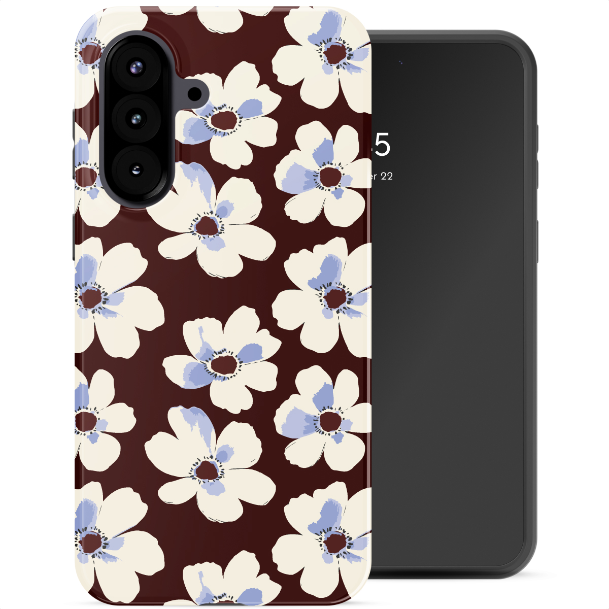 Selencia Coque arrière Vivid Samsung Galaxy A57 (5G) - Choco Flower Pop