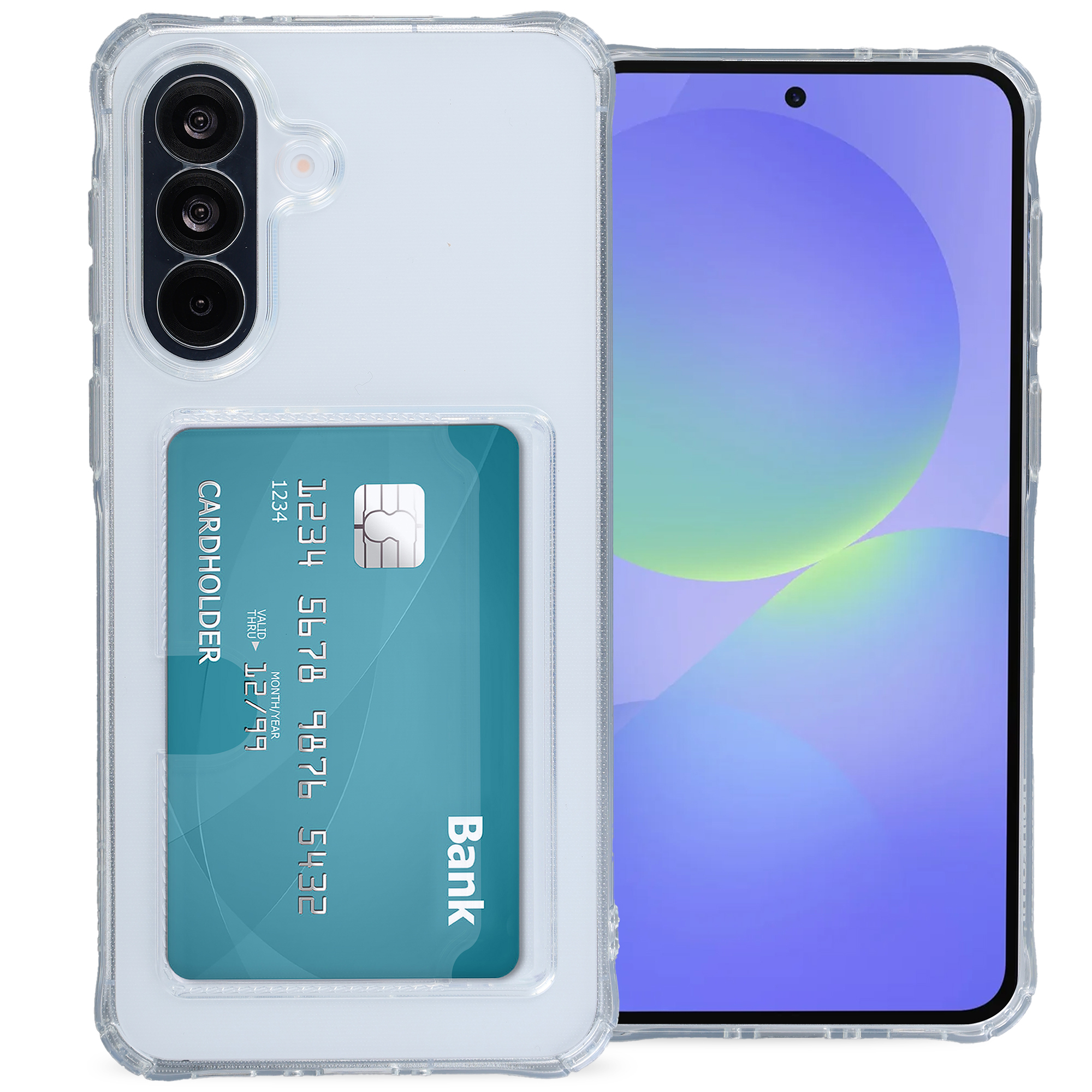 imoshion Softcase Backcover met pasjeshouder voor de Samsung Galaxy A37 (5G) - Transparant