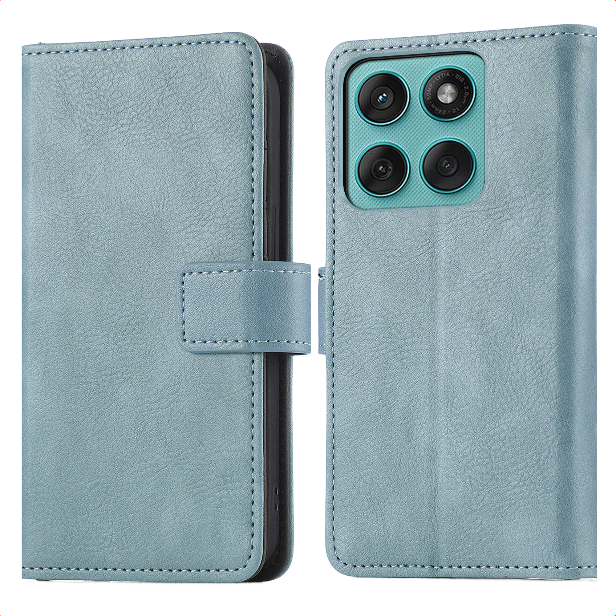 imoshion Luxe Bookcase voor de Motorola Moto G57 Power - Lichtblauw